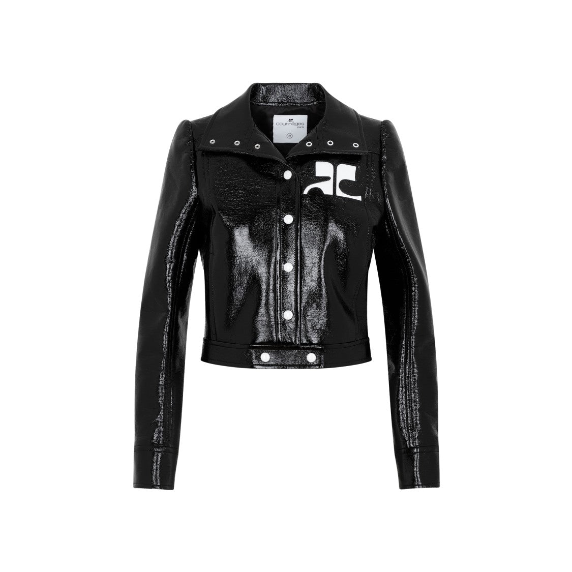Black Jacket With Glossy Finish