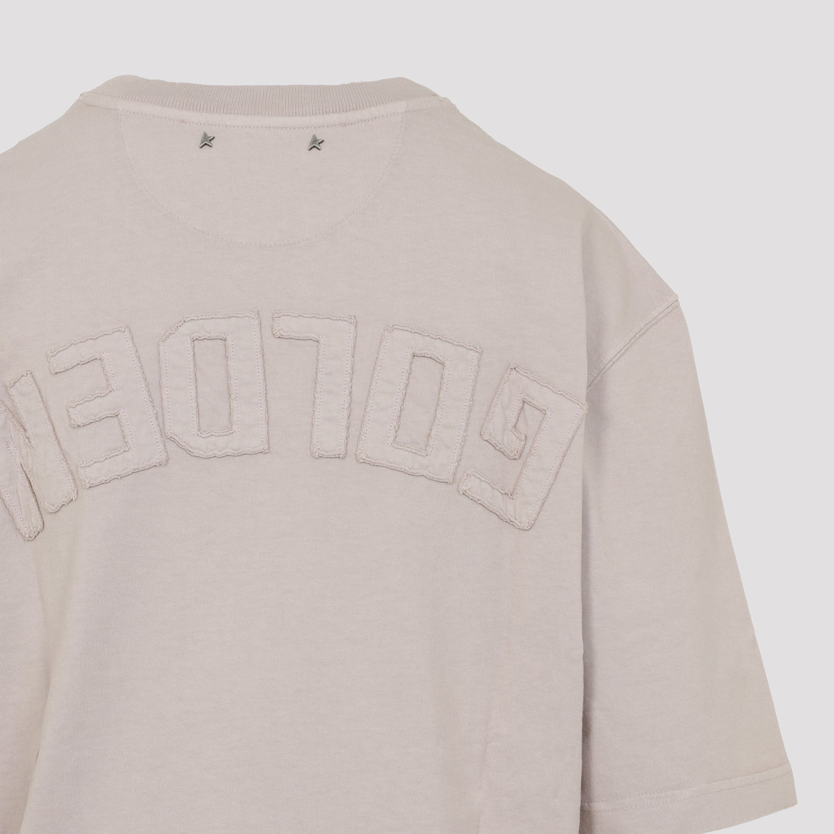 Relaxed Fit Cotton T-Shirt With Textured Logo Detail