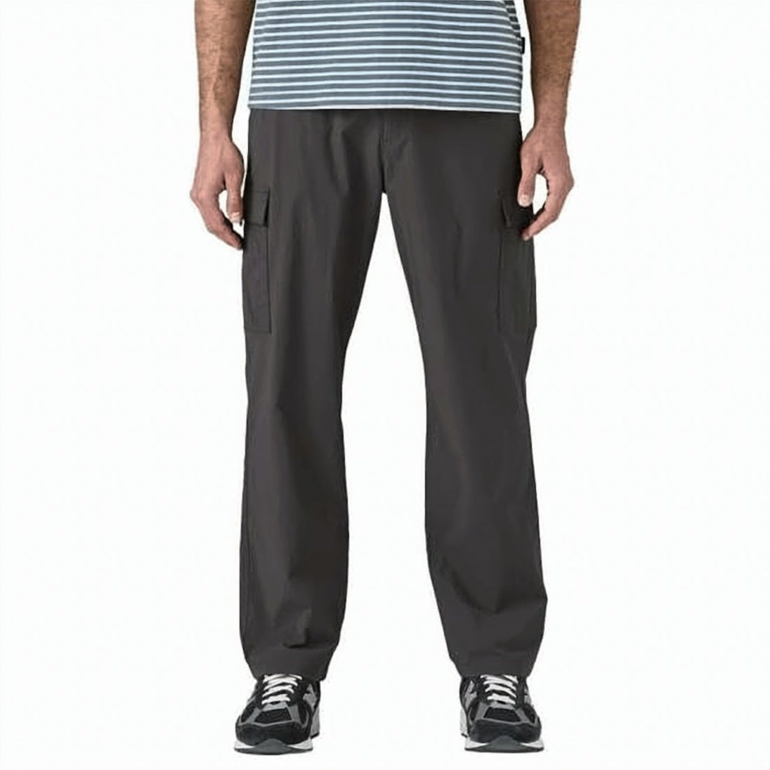 Straight-Leg Pants with Integrated Adjustable Belt