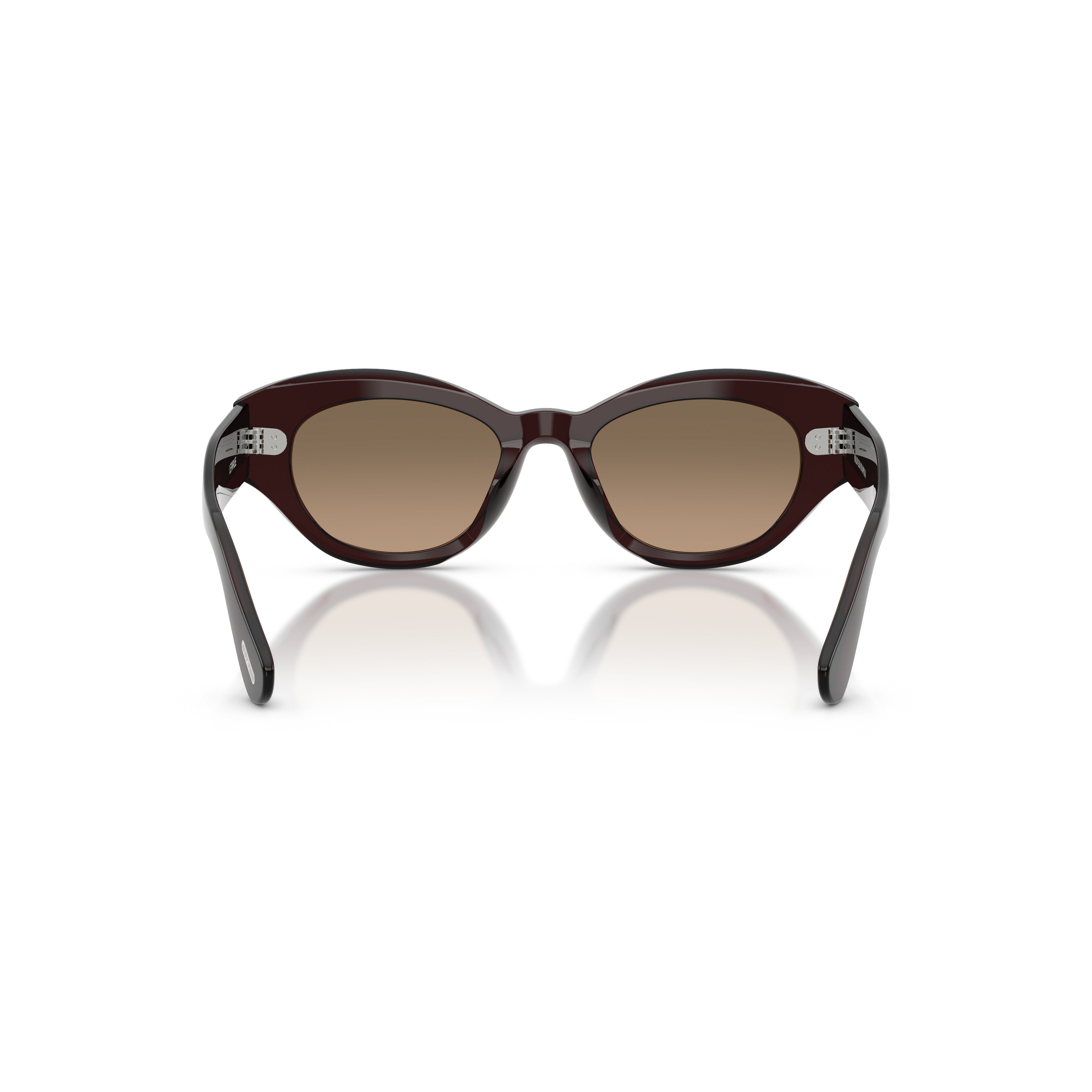 0ov5615su Rounded Cat-Eye Sunglasses with Glossy Acetate Frame