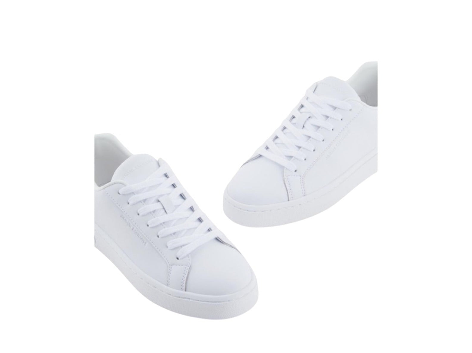 Lace-Up Sneakers With Minimalist Design In Cowhide Leather