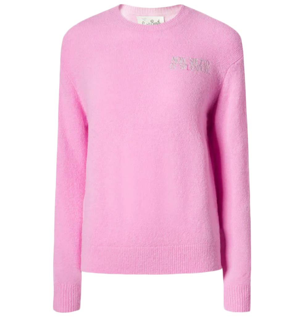 Solid Soft Pink Long-Sleeved Pullover
