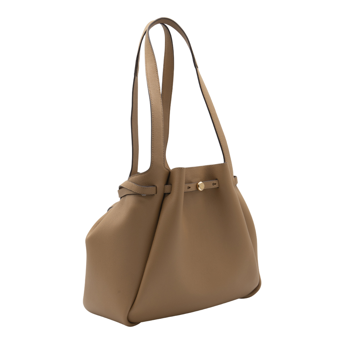Structured Brown Shoulder Bag