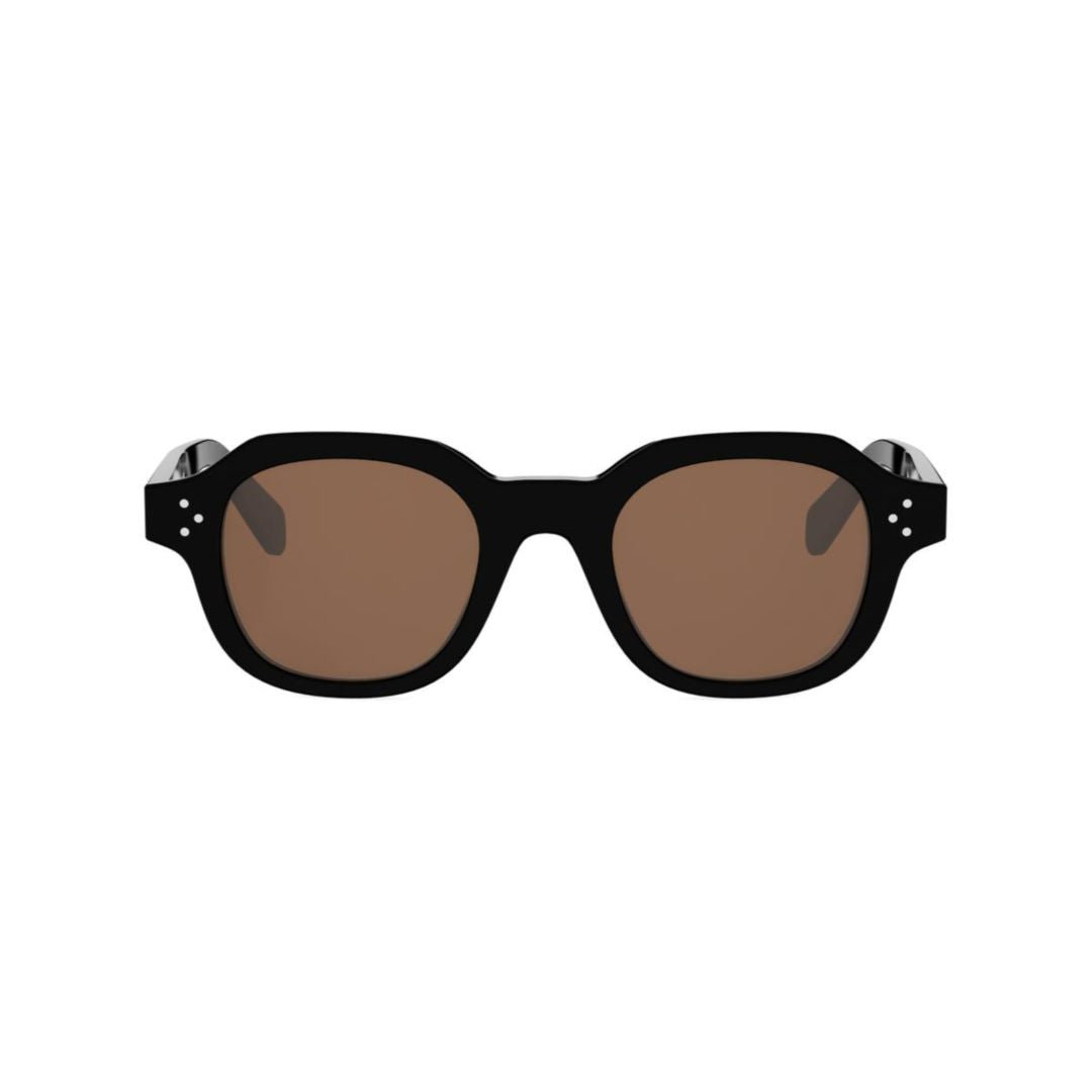 Cl40326u Bold Black Plastic Sunglasses