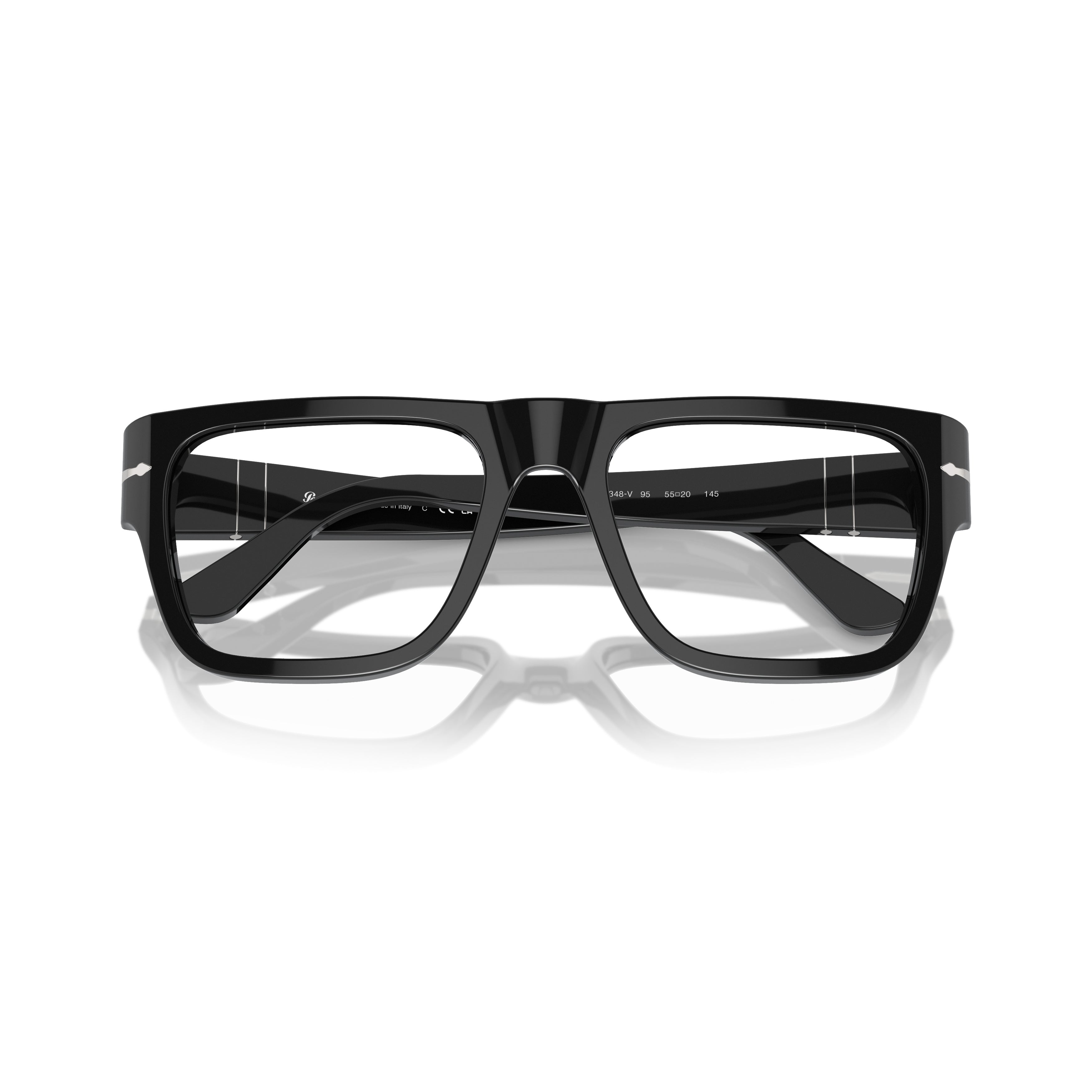 0po3348v Rectangular Acetate Sunglasses with Silver Arrow Detail