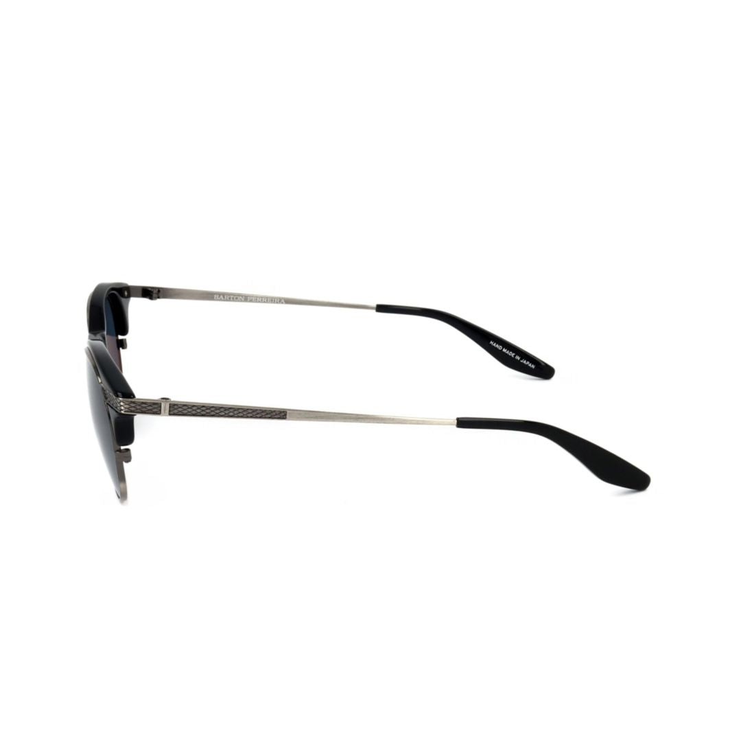 Bp0092 480gl Round Metal Sunglasses with Textured Arms