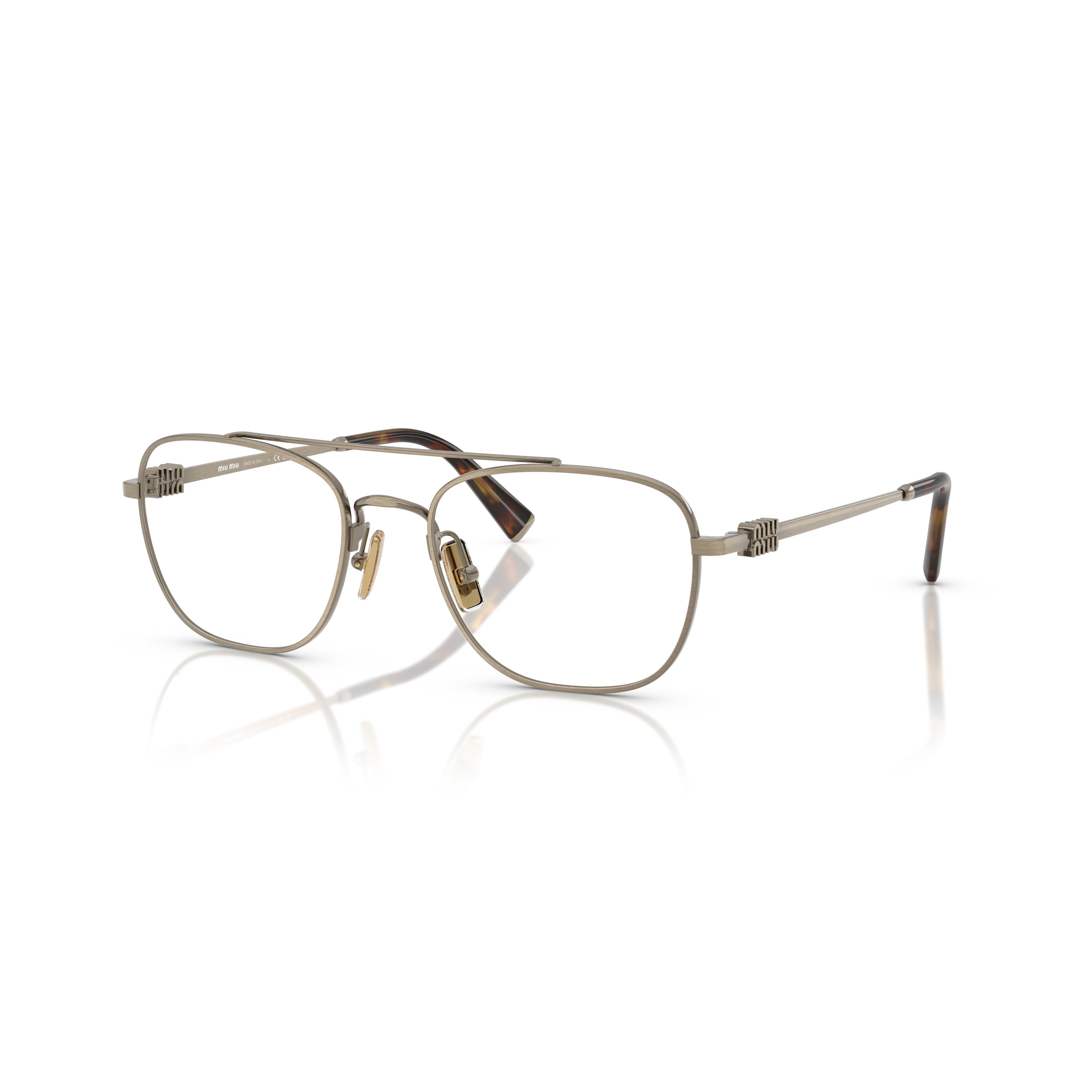 0mu 51wv Square Metal Eyeglasses