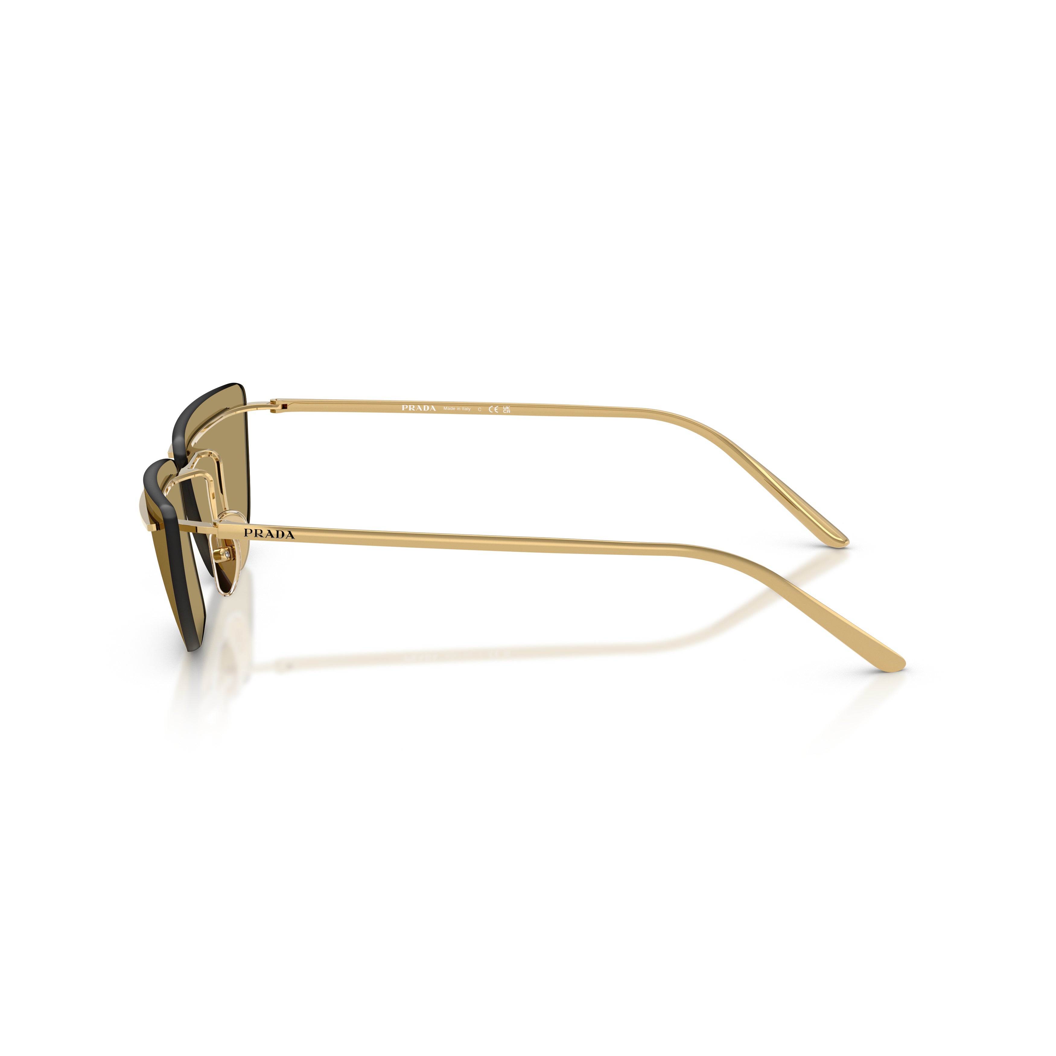0pr C52s Angular Metal Frame Sunglasses