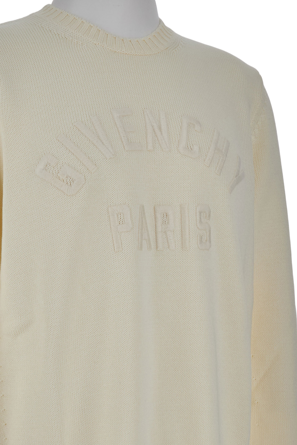 Cotton Sweatshirt with Embossed Embroidery