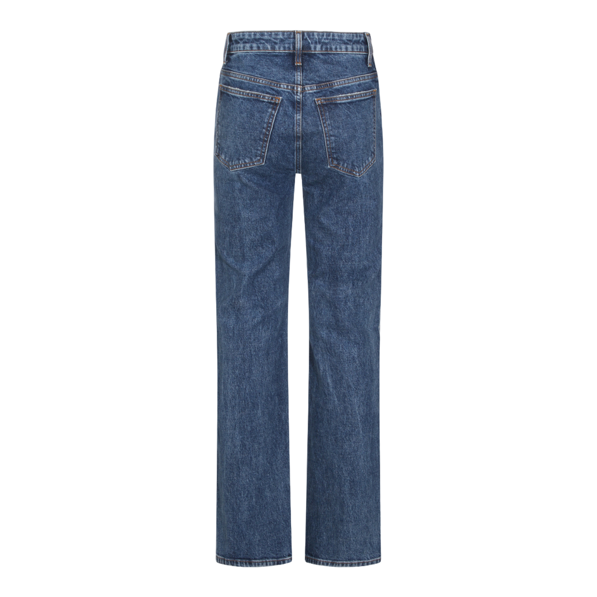 Straight-Leg Denim Jeans with Classic Five-Pocket Design