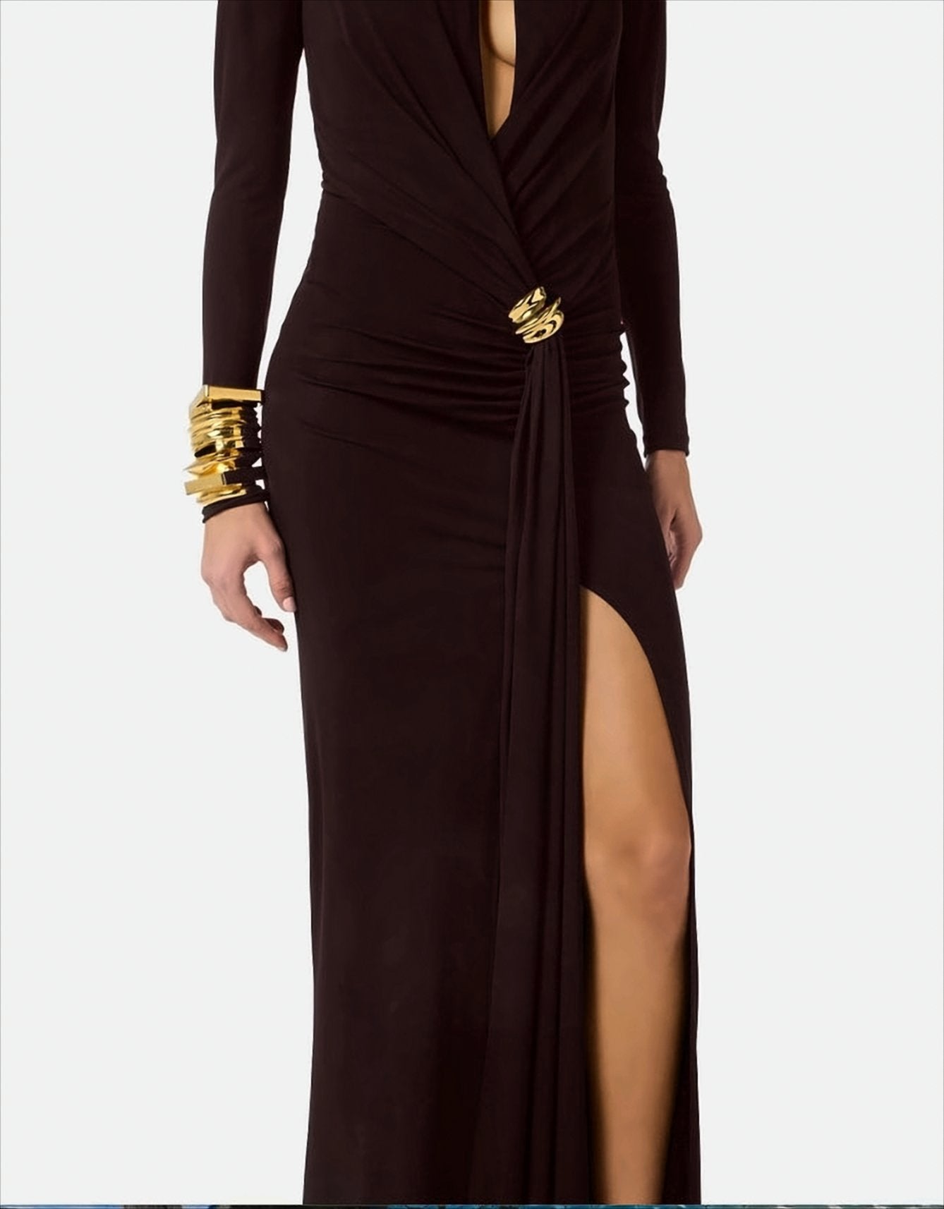 Red Carpet Dress With Jewel Details