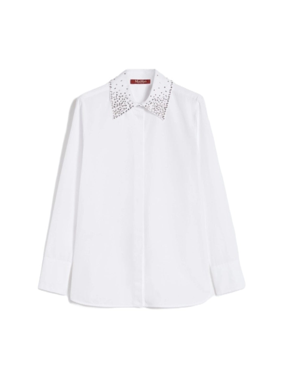 Optical White Silk Blend Shirt