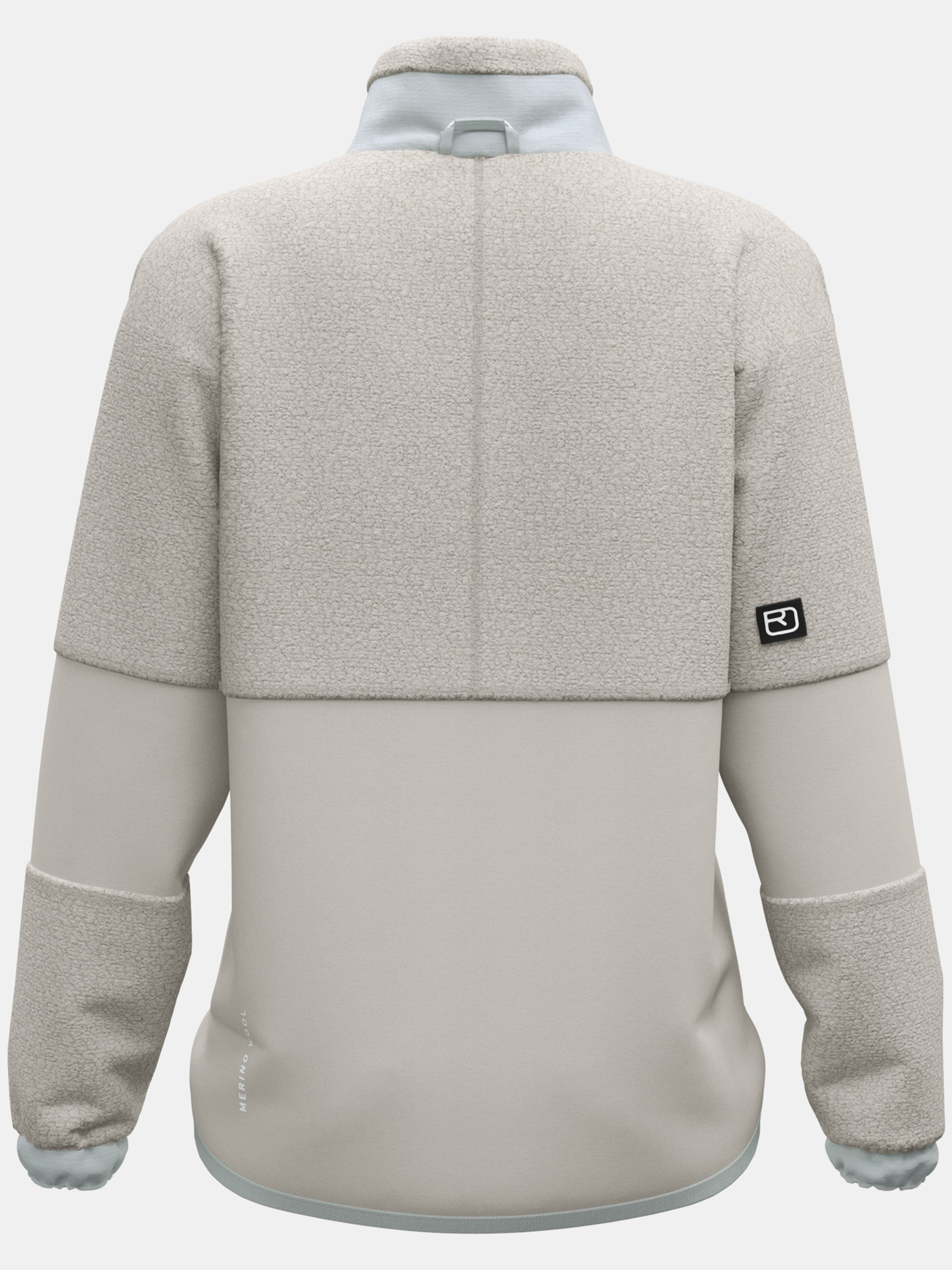 Green Fleece Teddy Textured High Collar Jacket