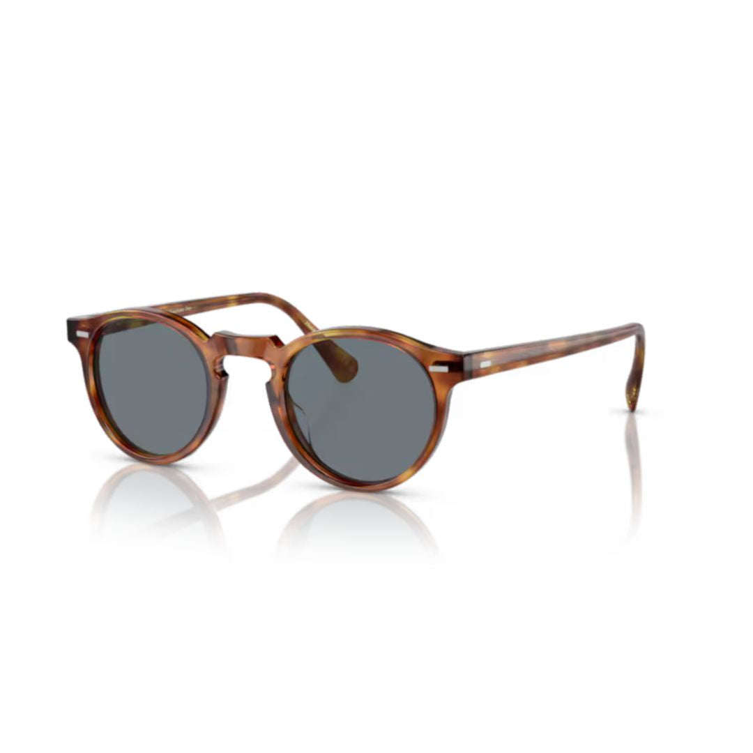 0ov5217s Round Tortoiseshell Acetate Sunglasses
