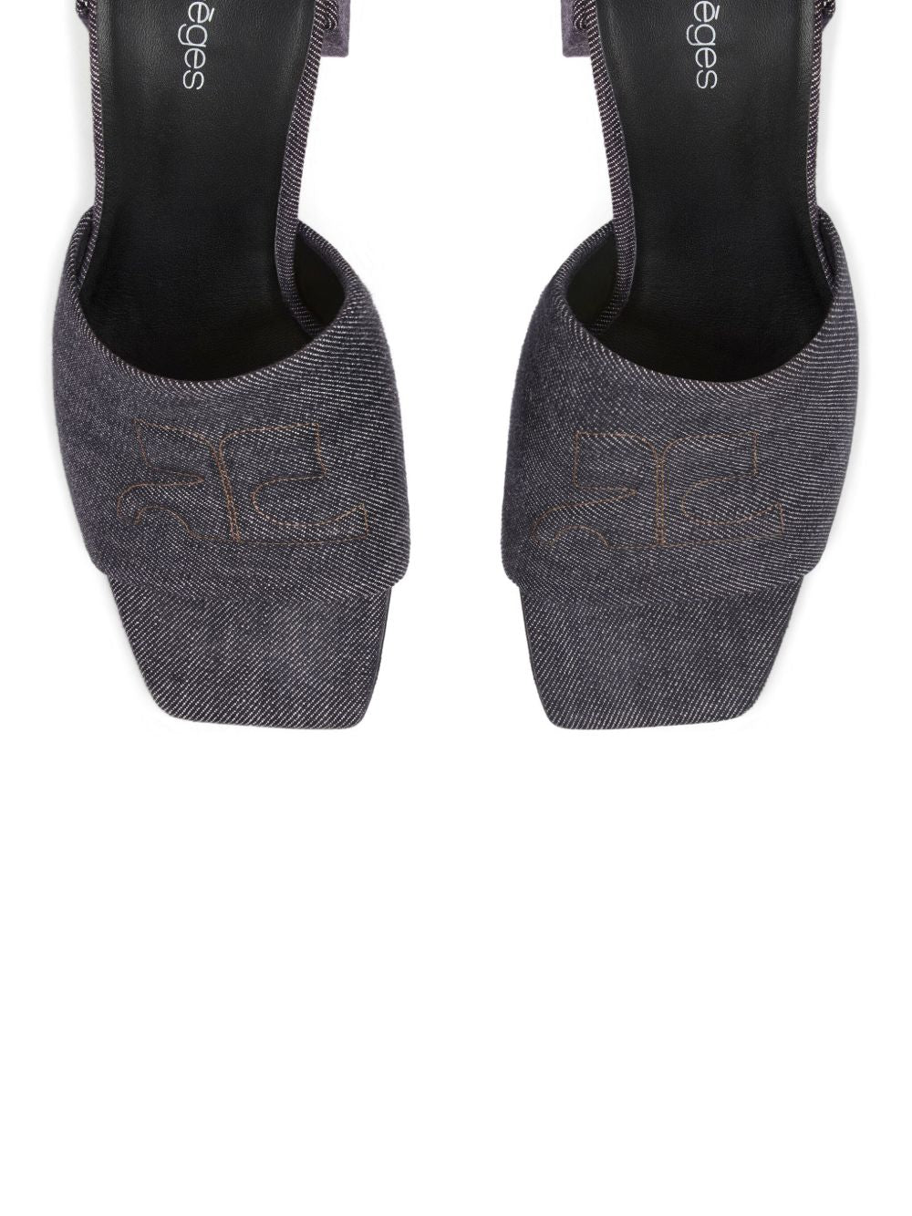 Textured Grey Slip-On Sandals