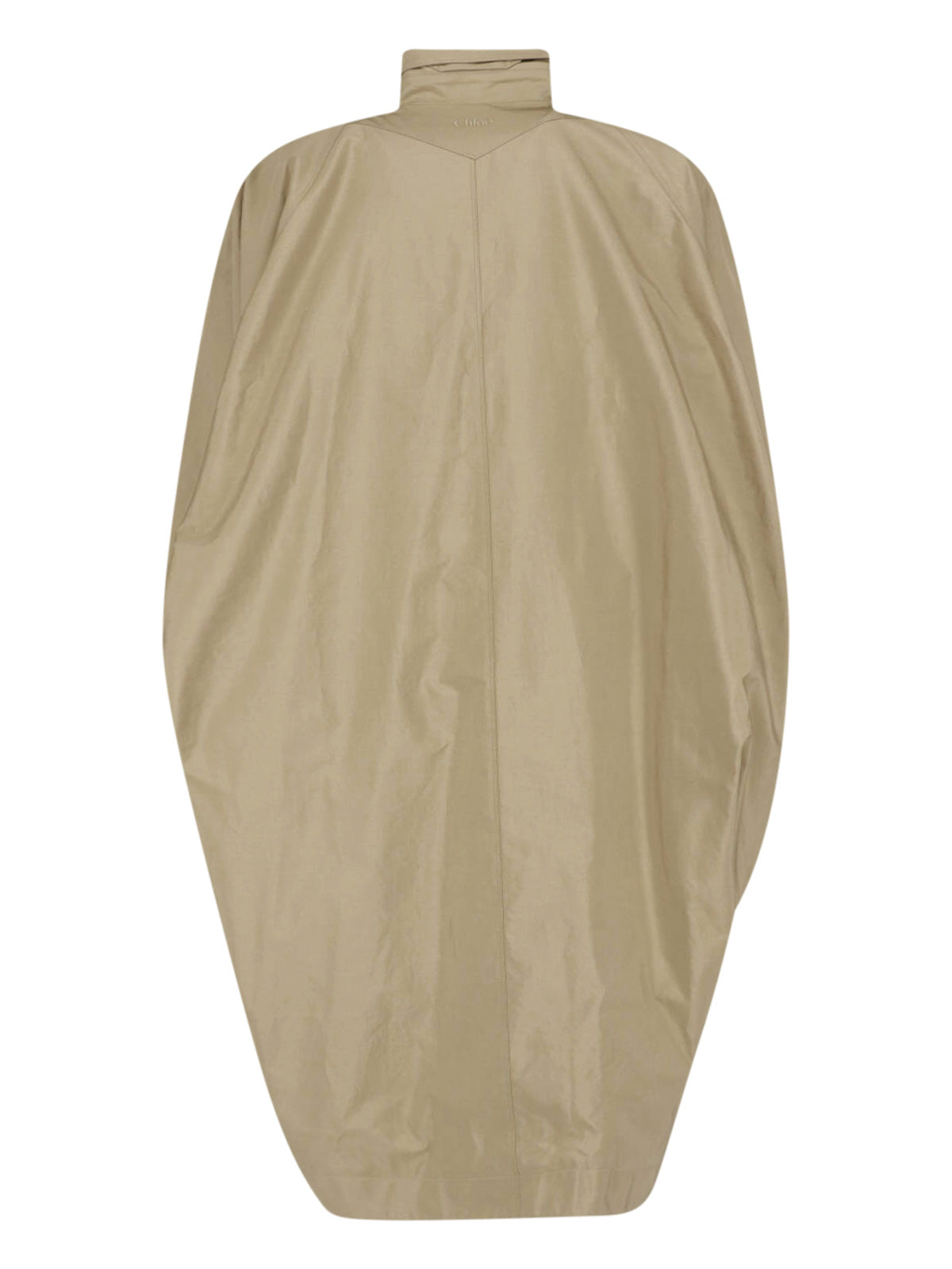Neutral High-Collar Casual Fabric Jacket