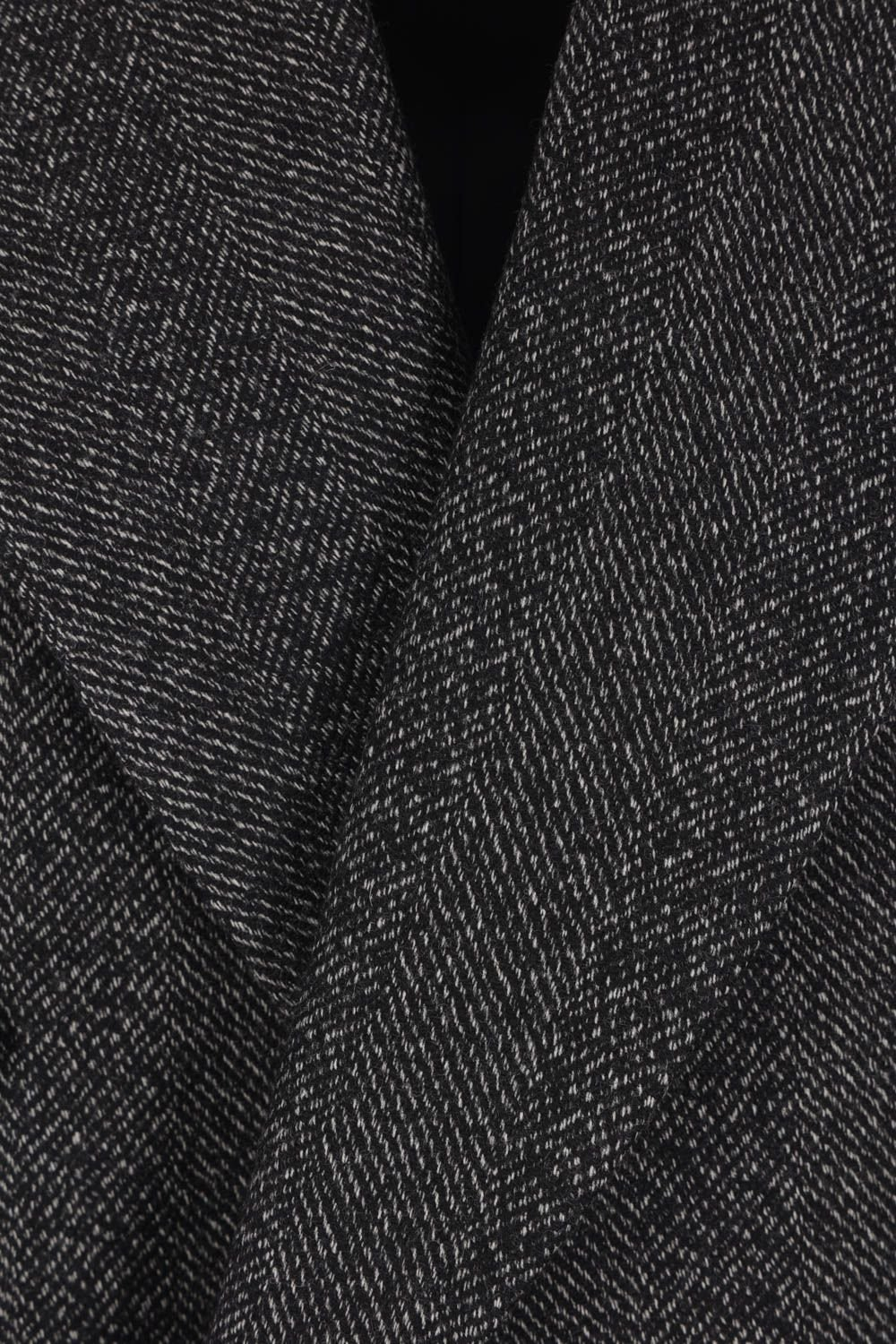 Double-Breasted Tailored Coat with Structured Shoulders