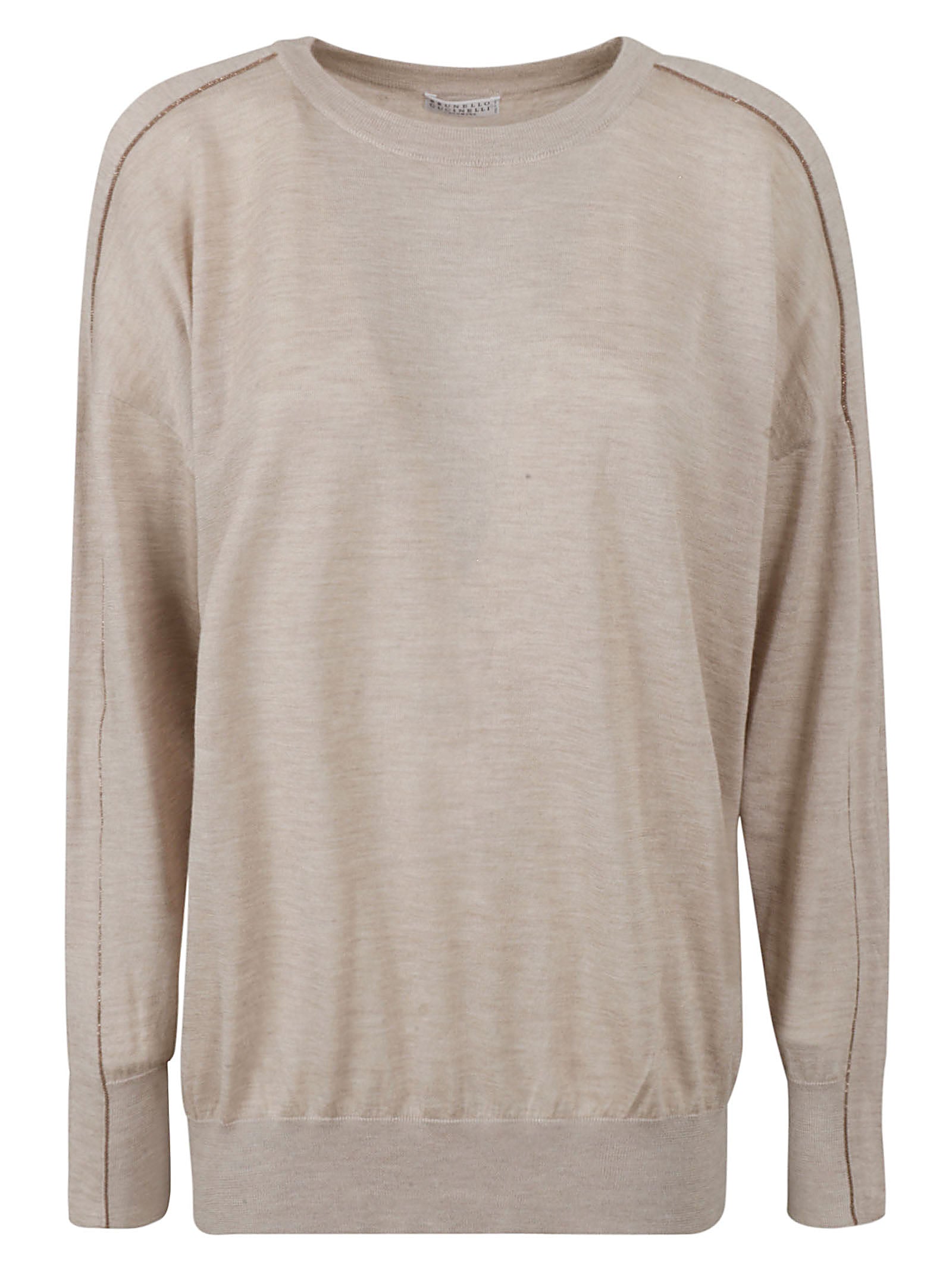 Relaxed Fit Sweater with Round Neckline