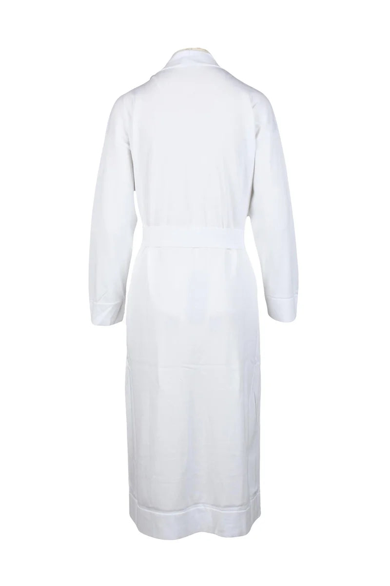 Long Cardigan Cotton - White