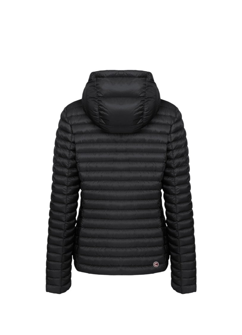 Fitted Horizontal Quilted Down Jacket