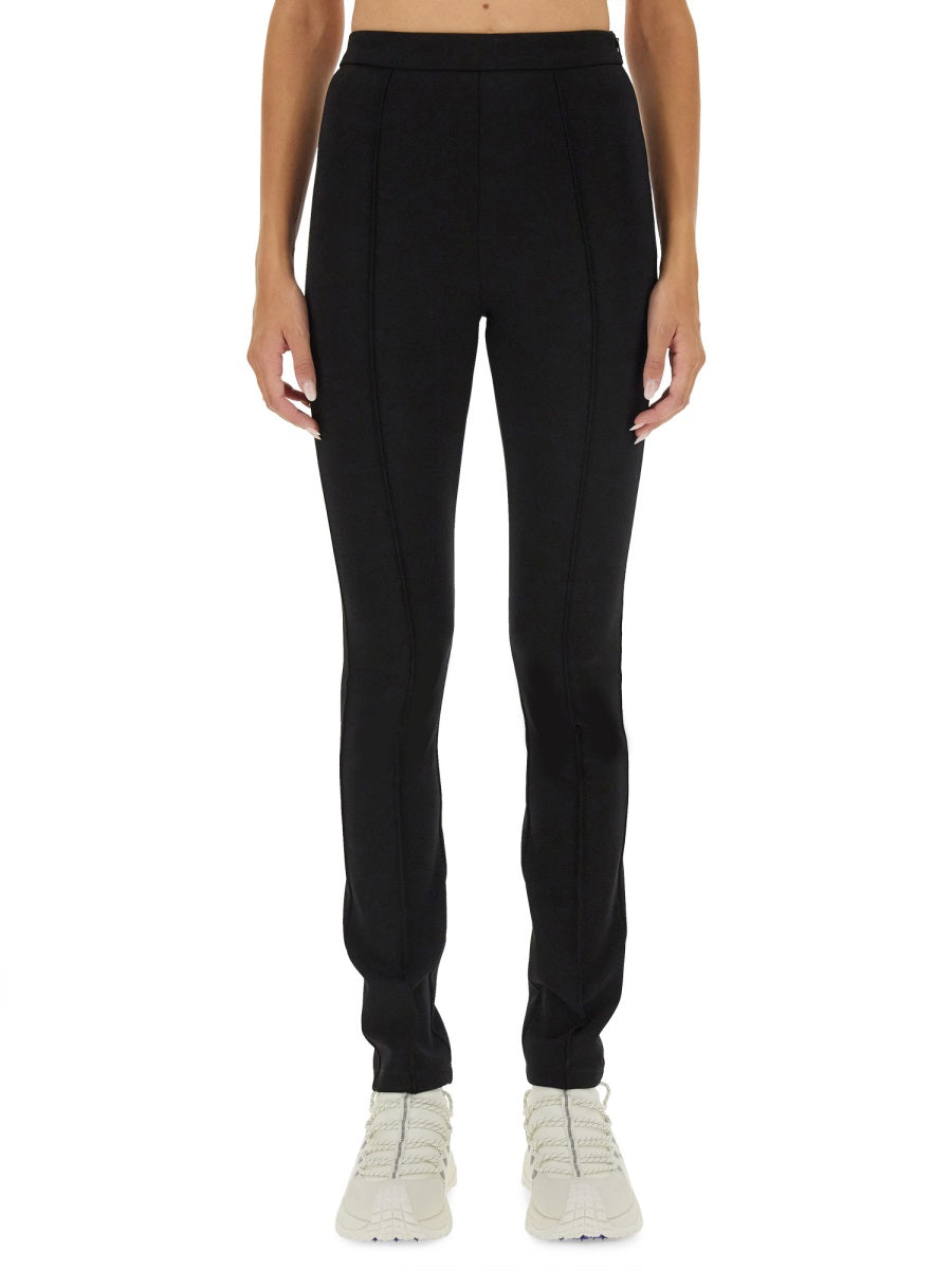 Slim Fit Pants with Subtle Logo Detail