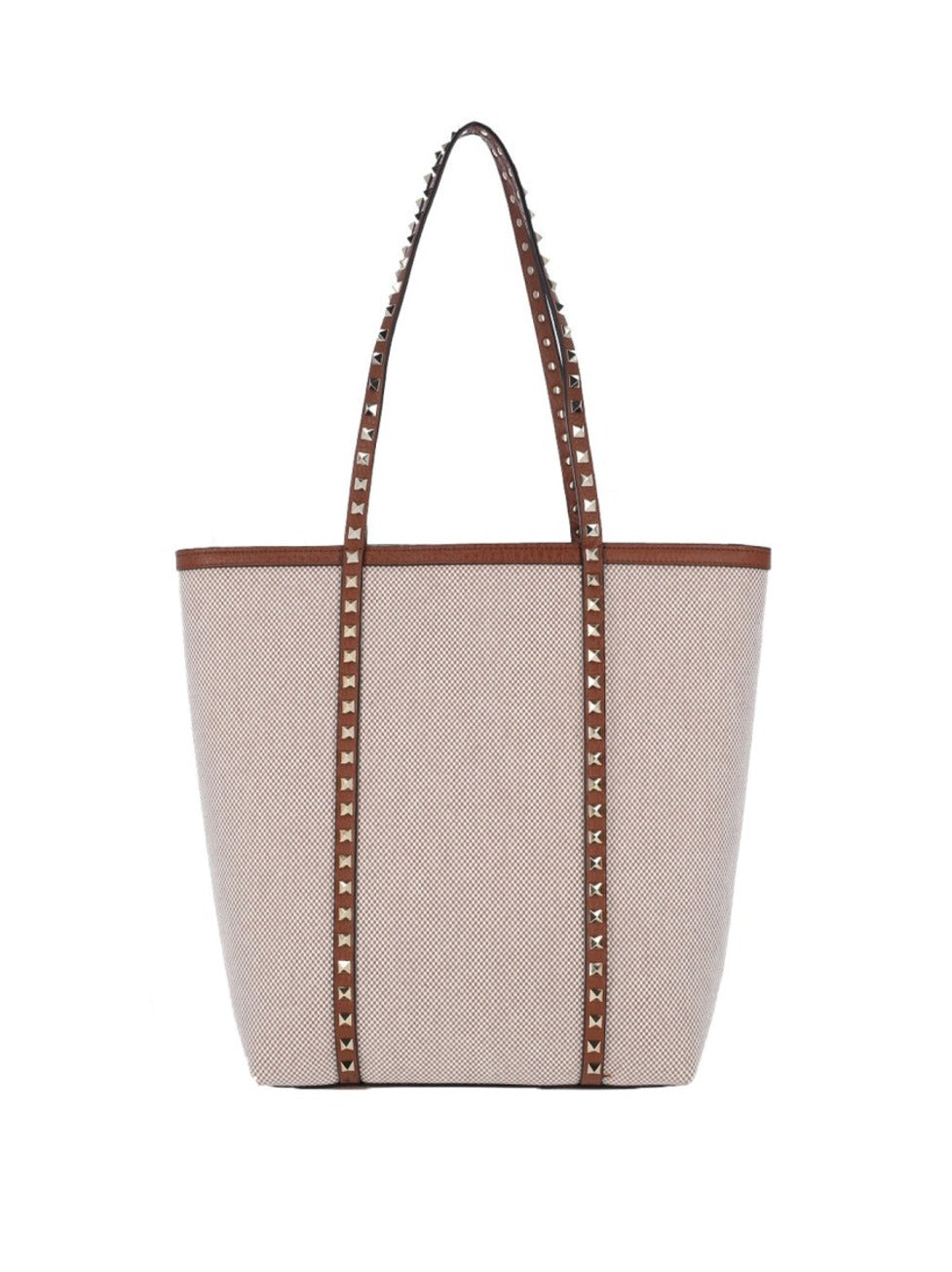 "Rockstud" Tote Bag – Beige