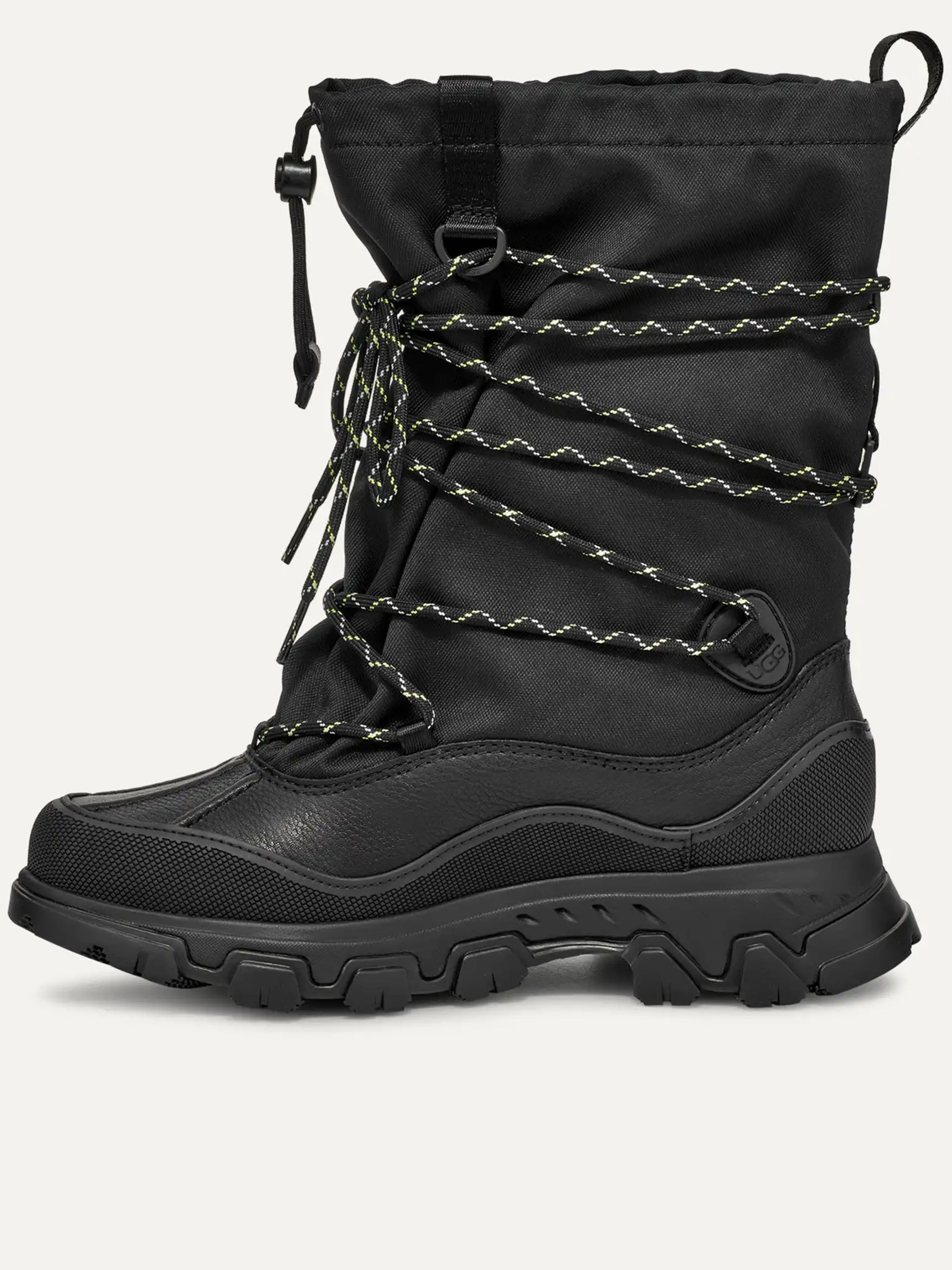 Black Metropeak High-Top Rugged Boots