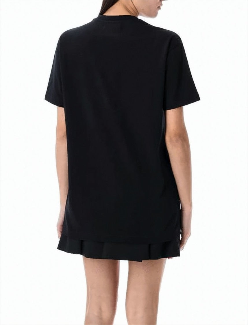Relaxed Fit Black Graphic Emblem T-Shirt