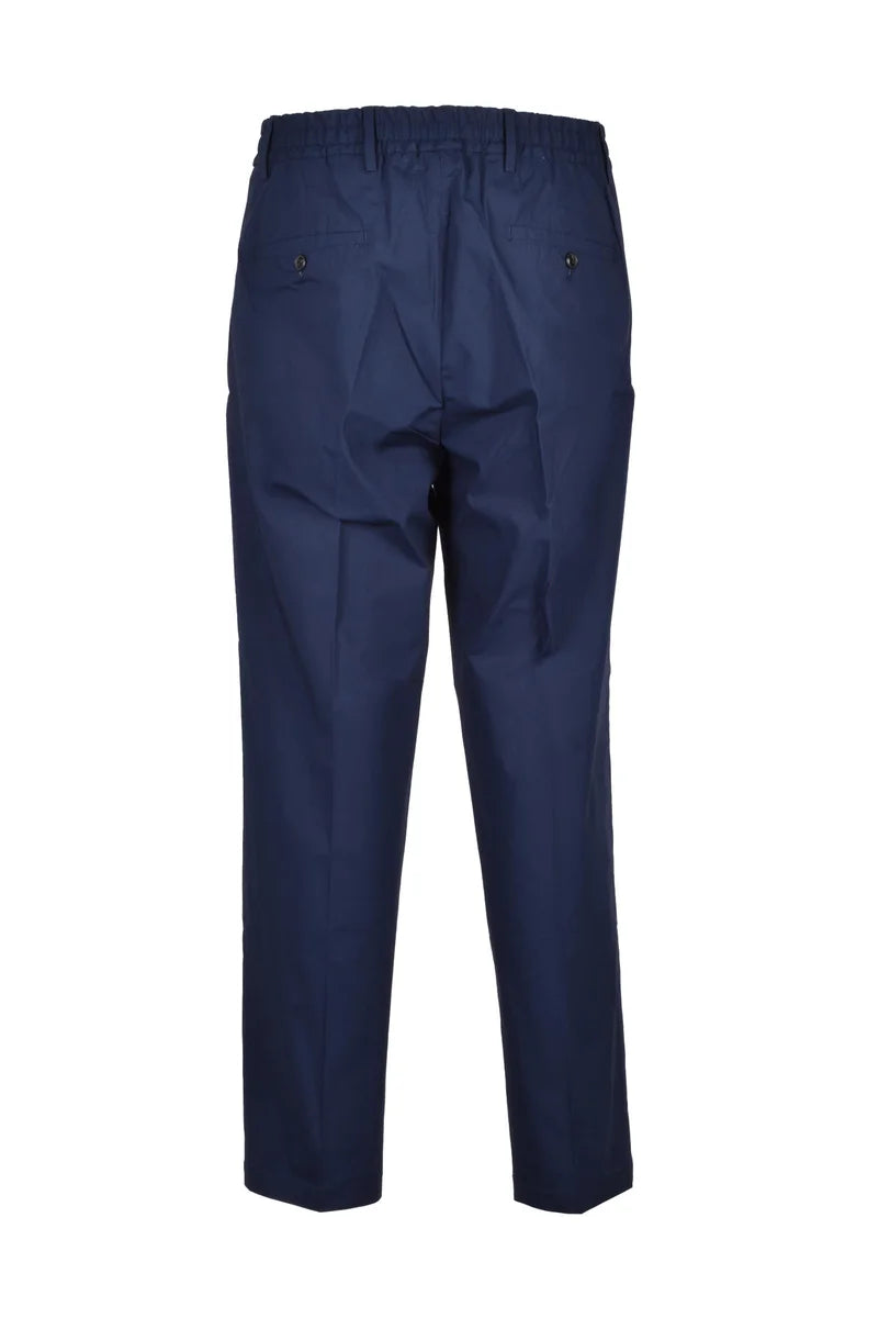 Straight-Leg Trousers with Drawstring Waistband