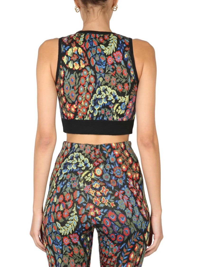 Jacquard Wool Blend Top And Leggings