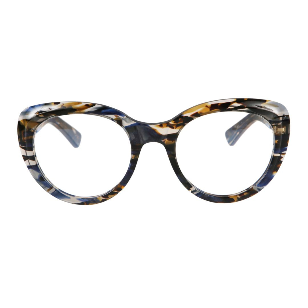 Sophia Glamour Tortoiseshell Patterned Round Frame Sunglasses