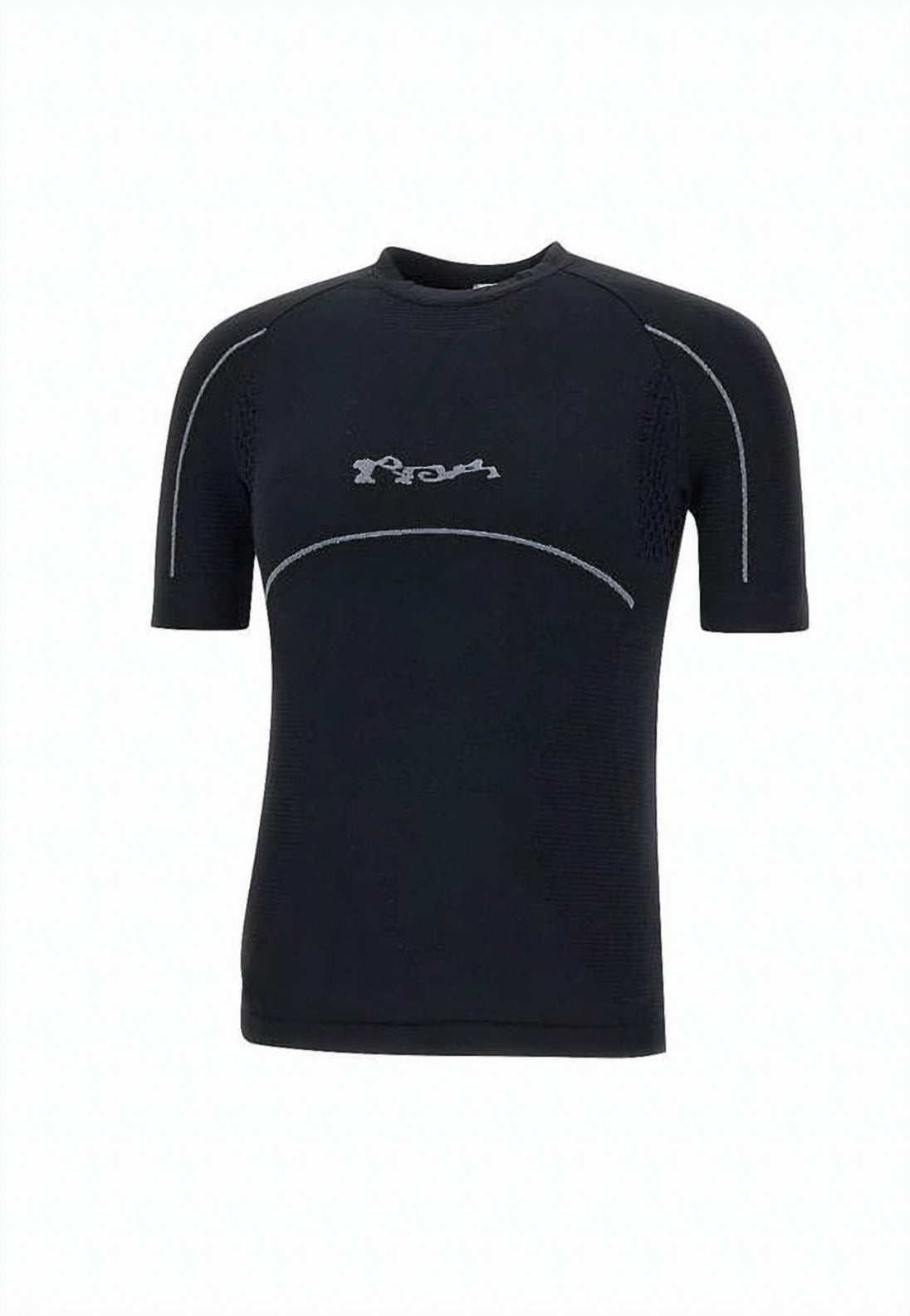 Short-Sleeve Fitted T-Shirt With Textured Ventilation