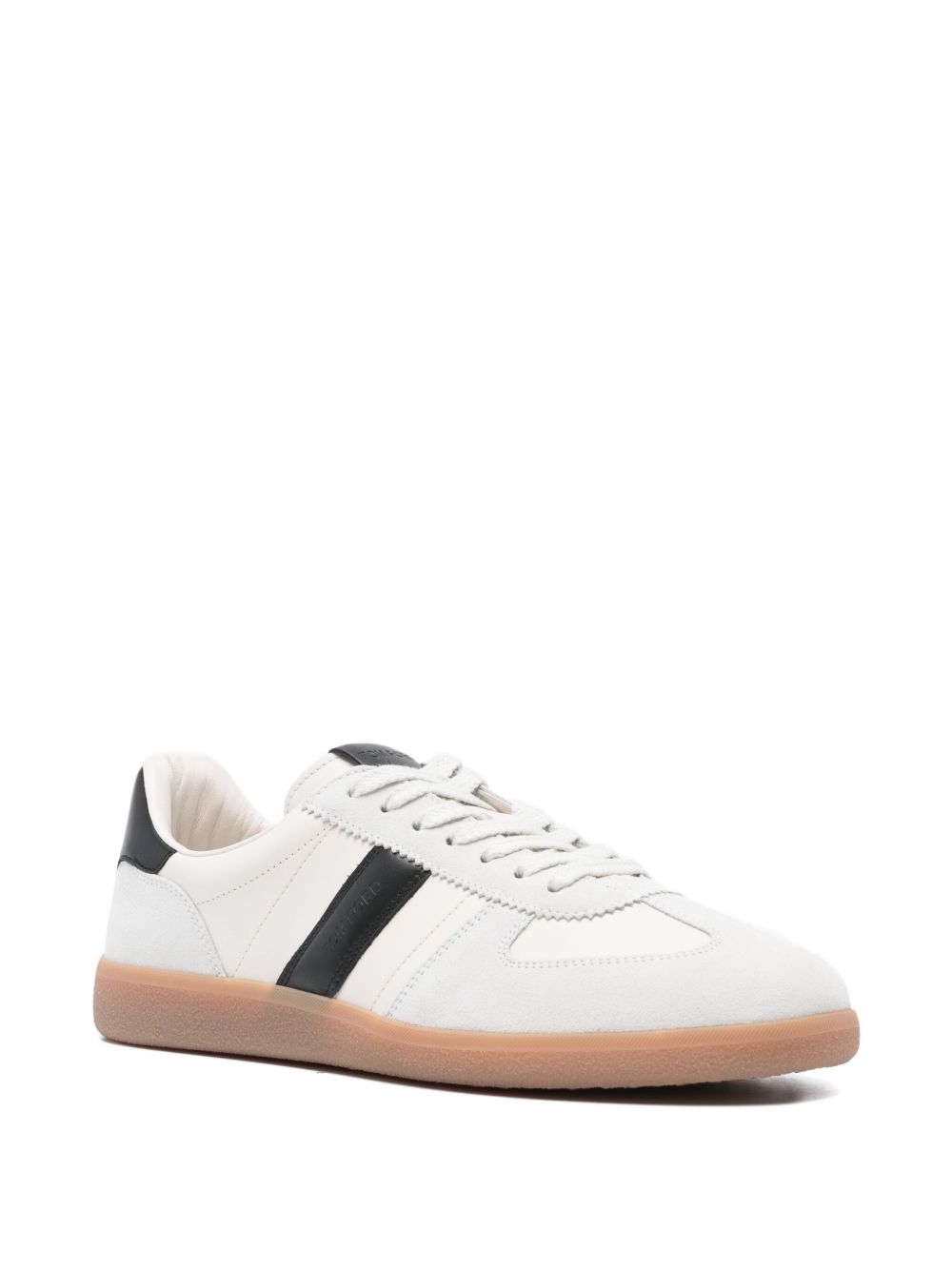 Low-Top Sneaker With Ice-Colored Suede Inserts