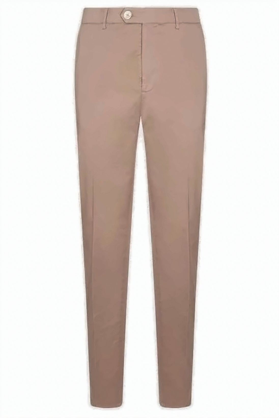 Straight-Fit Tailored Pants with Smooth Texture