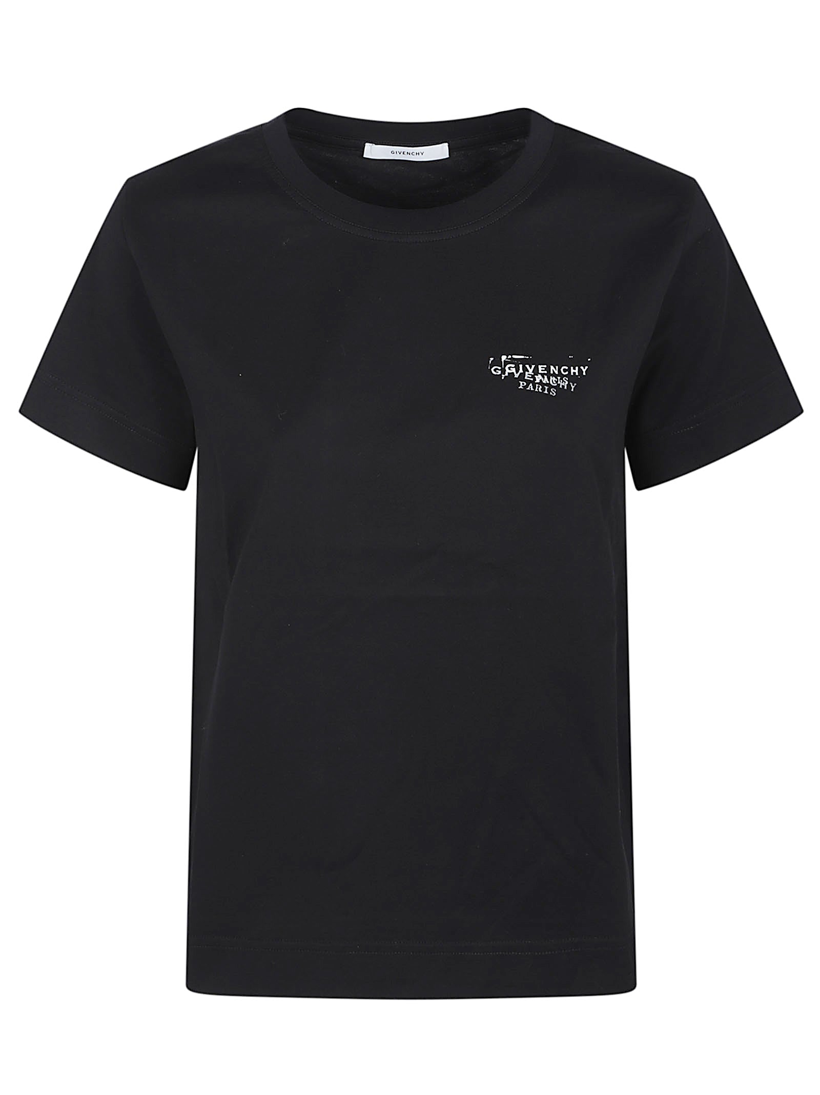 Relaxed Fit Black Cotton Crewneck T-Shirt