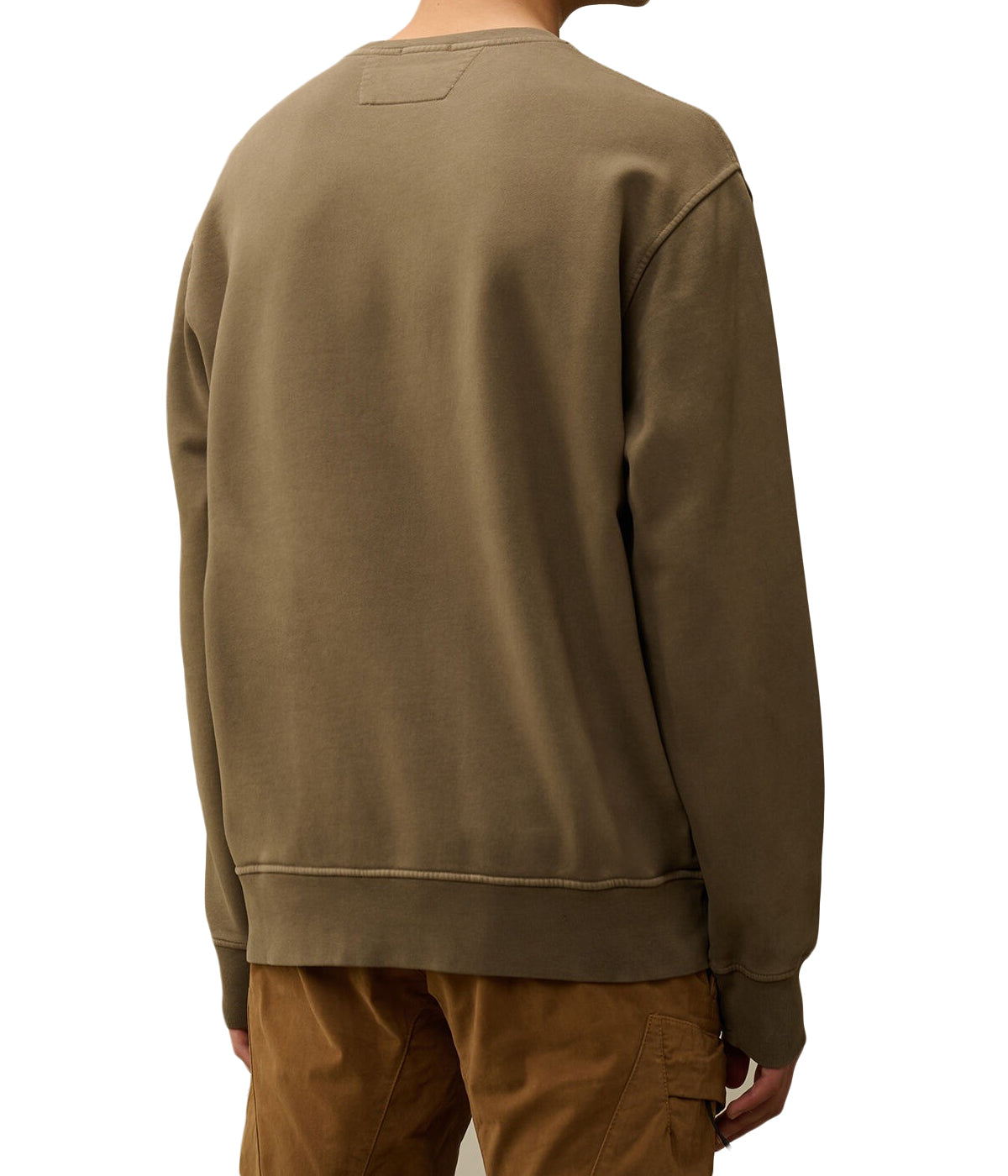 Long-Sleeve Crewneck Sweatshirt With Pocket Detail