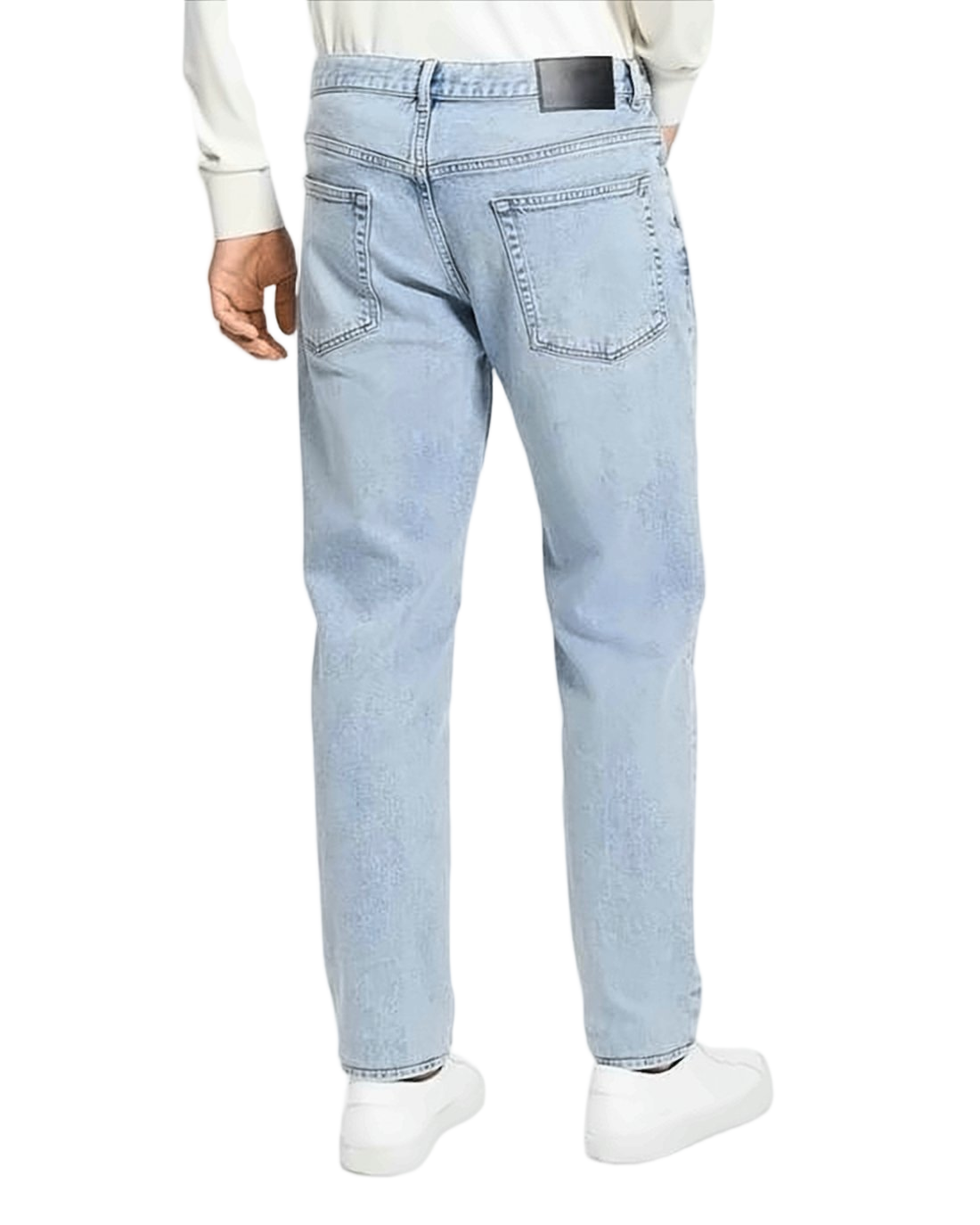 Classic Five-Pocket Denim Pants with Straight-Leg Cut
