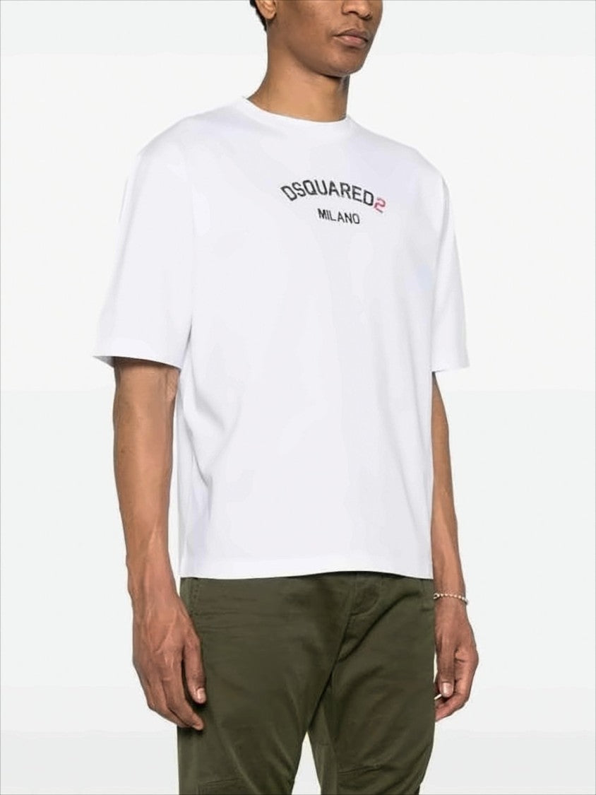 Luźny T-shirt Bawełniany