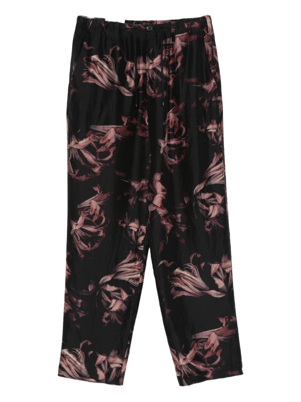 Relaxed-Fit Floral Print Trousers