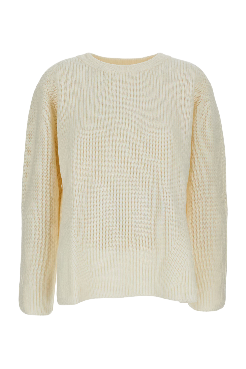 White Sweater With Classic Fit