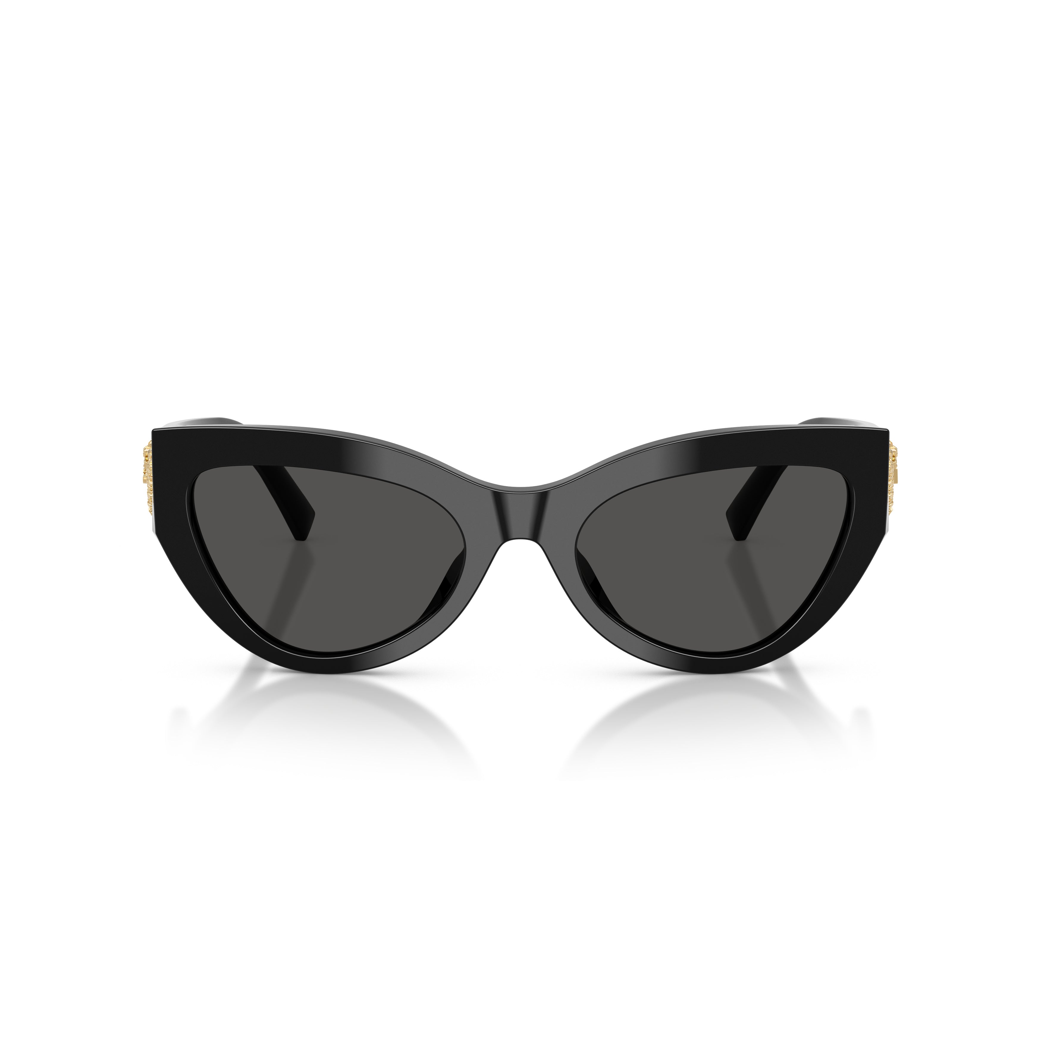 0dg4536 Bold Cat-Eye Sunglasses with Gold Emblem