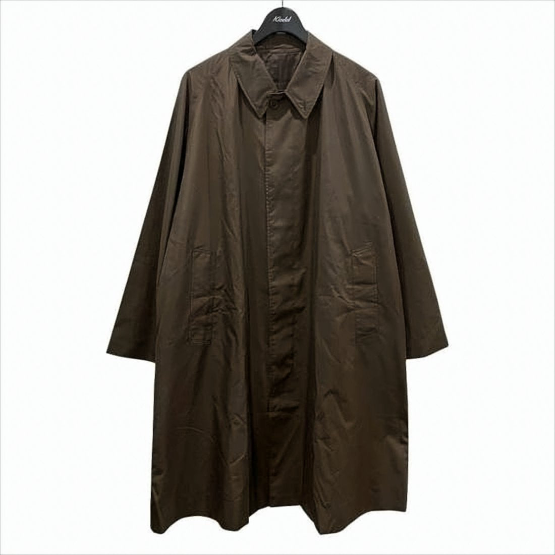 Classic Brown Silk-Blend Jacket With Concealed Buttons