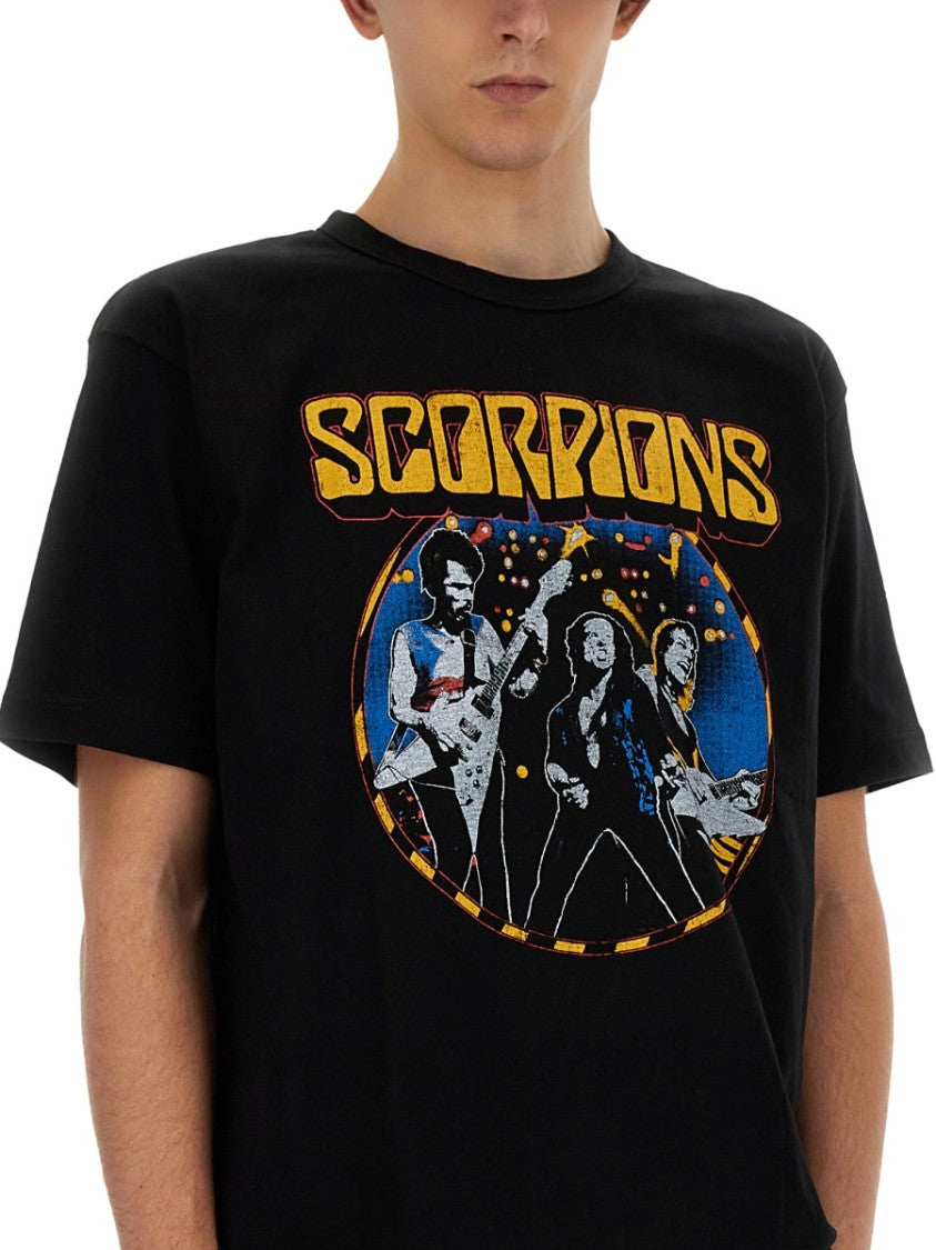 Relaxed Fit Black Graphic Print T-Shirt