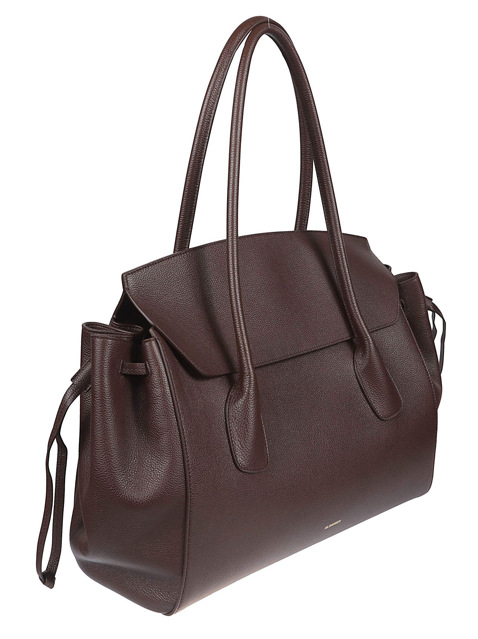 Spacious Structured Handbag with Flap Closure