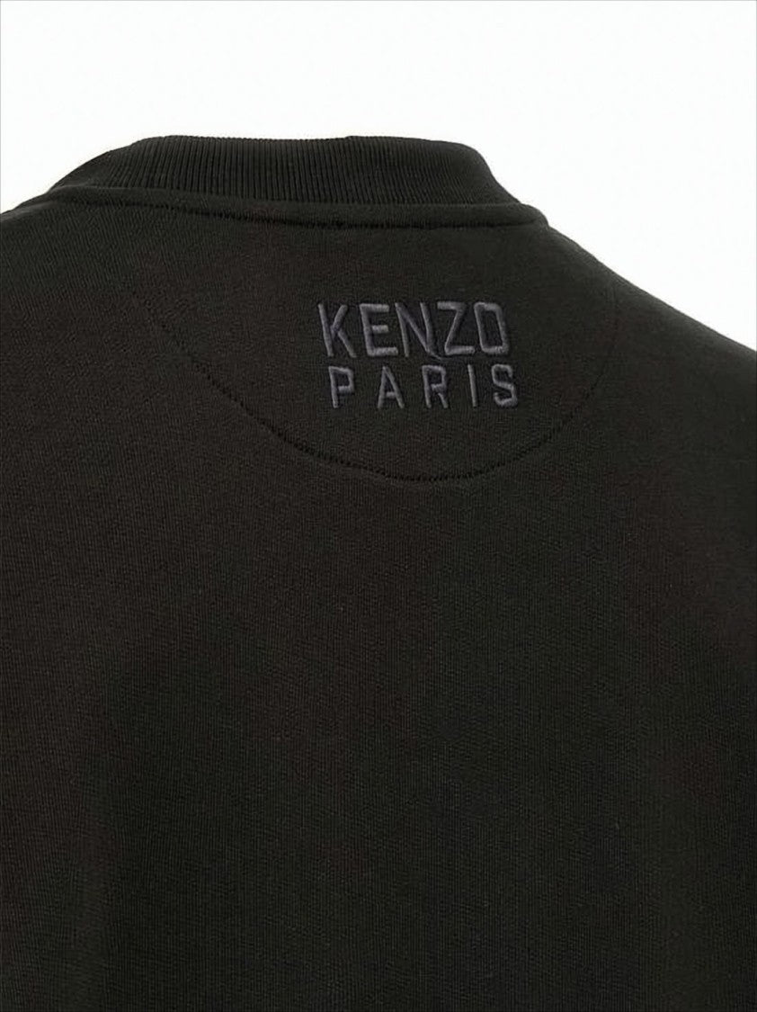 Long-Sleeve Sweatshirt With Embroidered Tiger Emblem