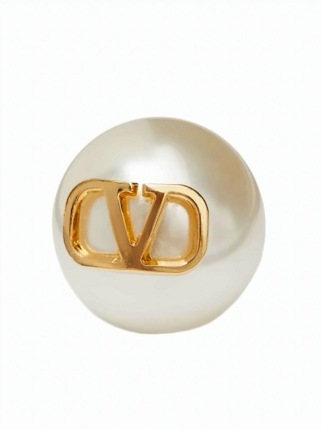 Oval-Shaped Gold-Tone Brass Earrings