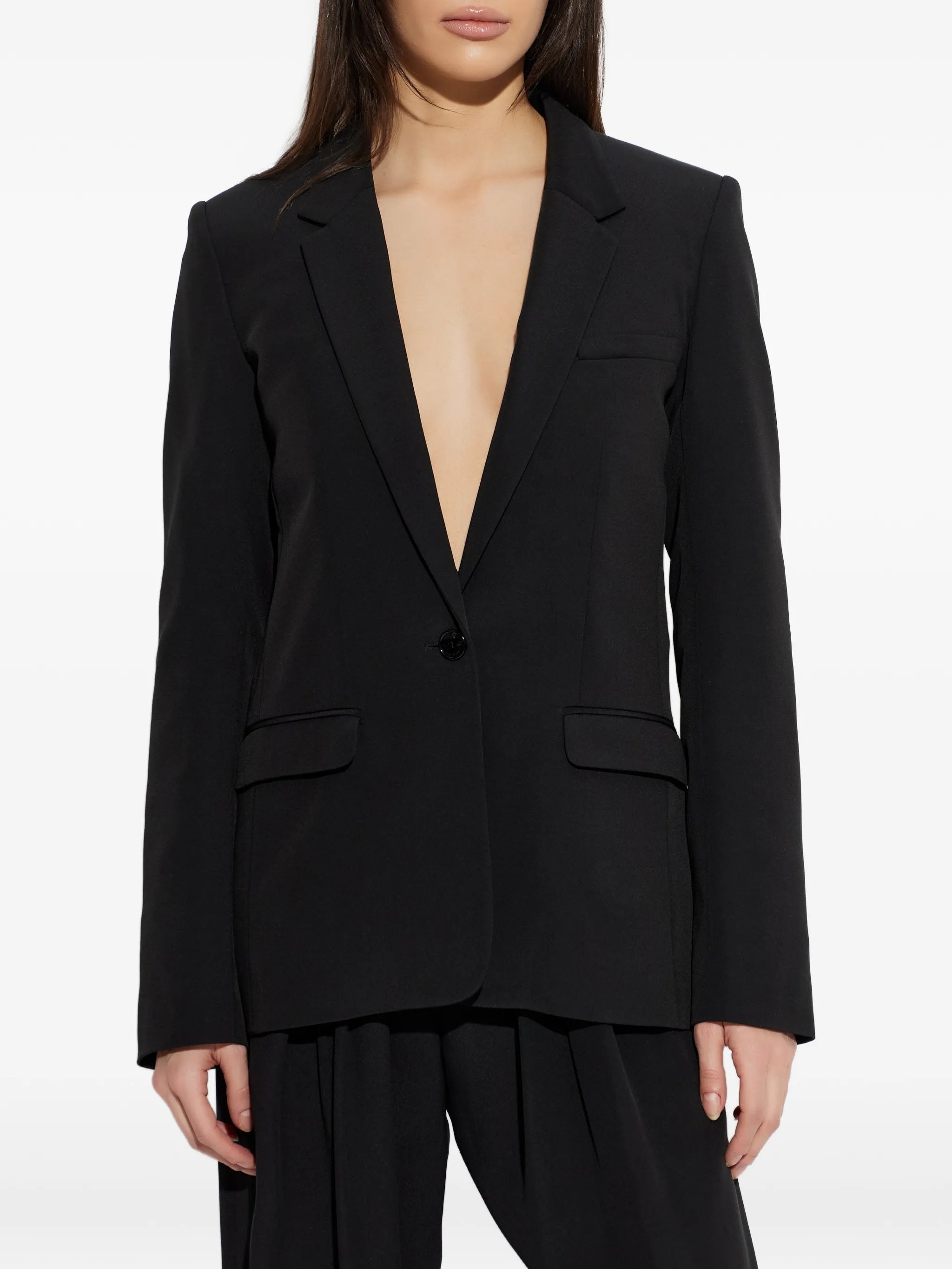 Black Feray Tailored Notched Jacket