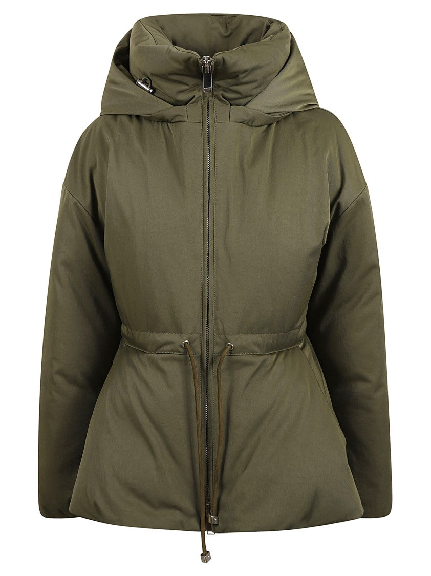 Relaxed Silhouette Coat With High Collar
