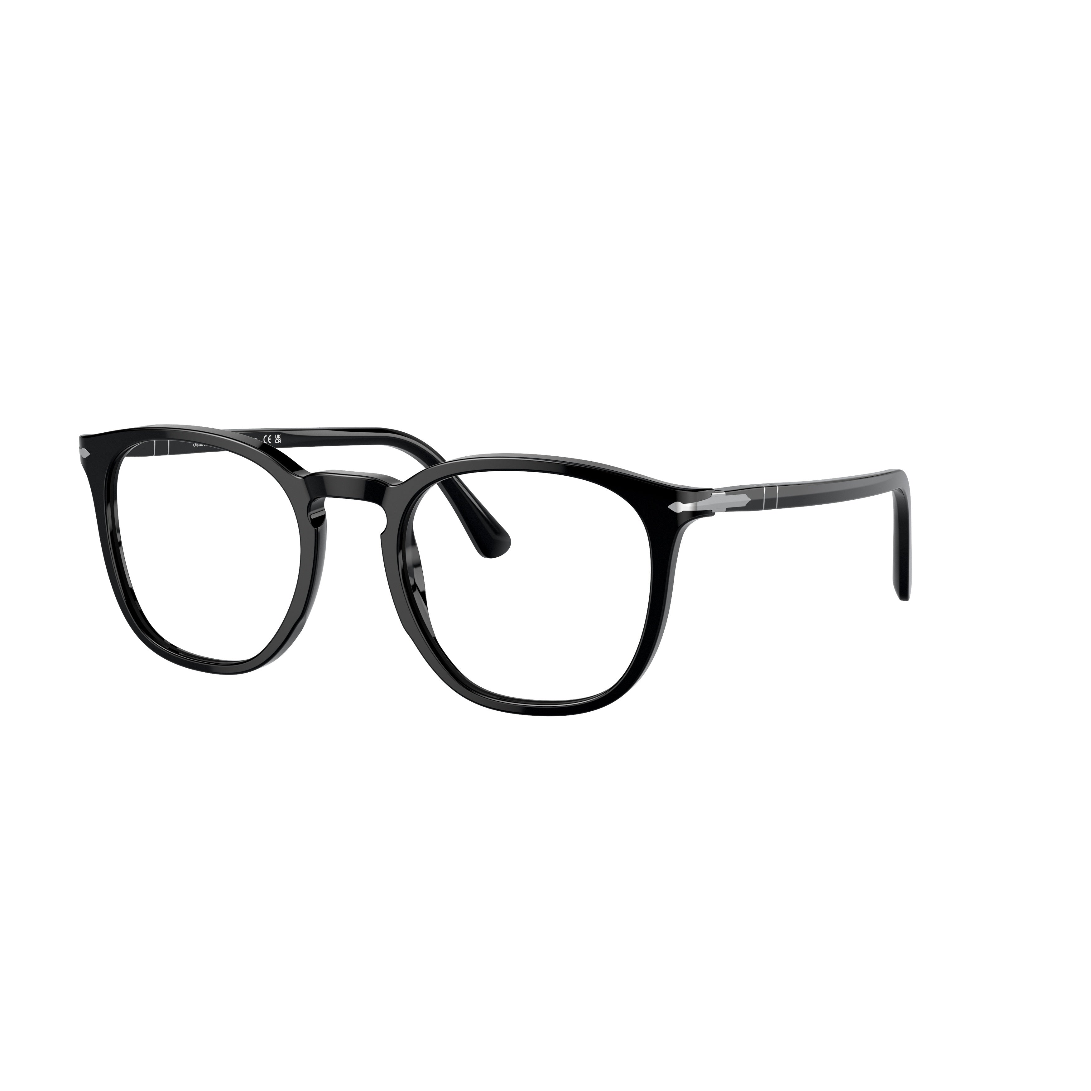 0po3318v Rounded Square Acetate Eyeglasses with Polished Finish