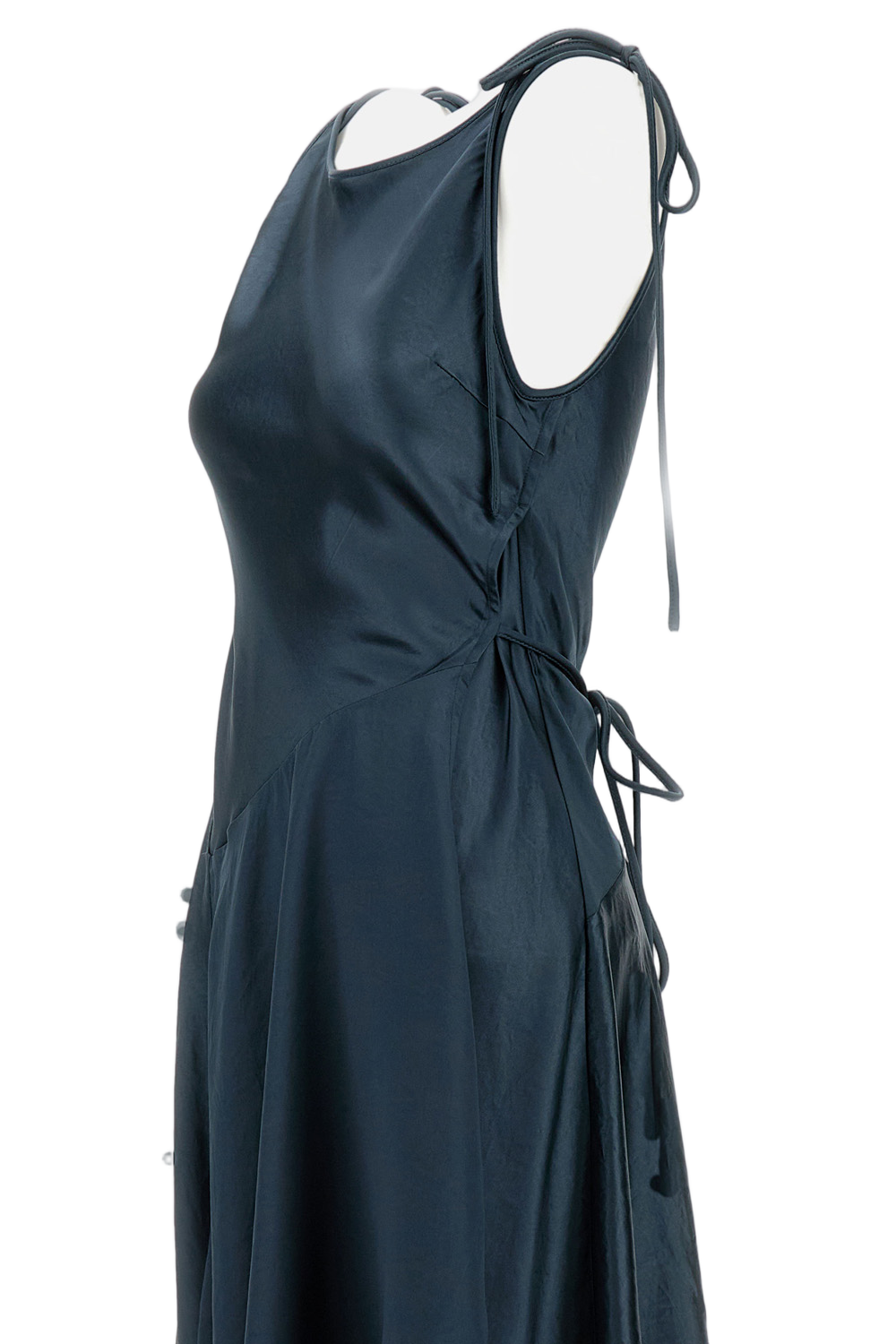 Flowing Blue Dress With Clean Lines